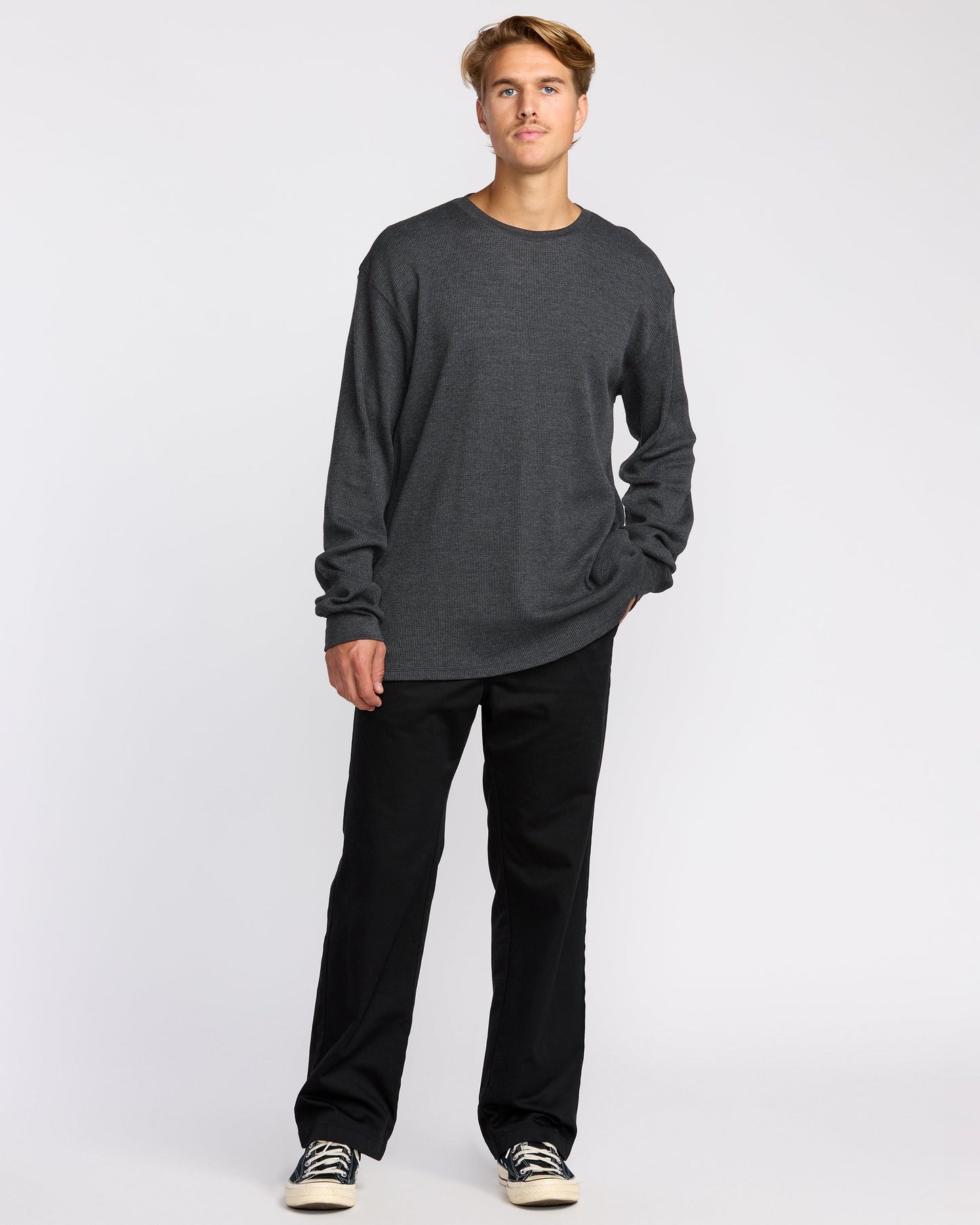 Essential Thermal Top - Black Heather