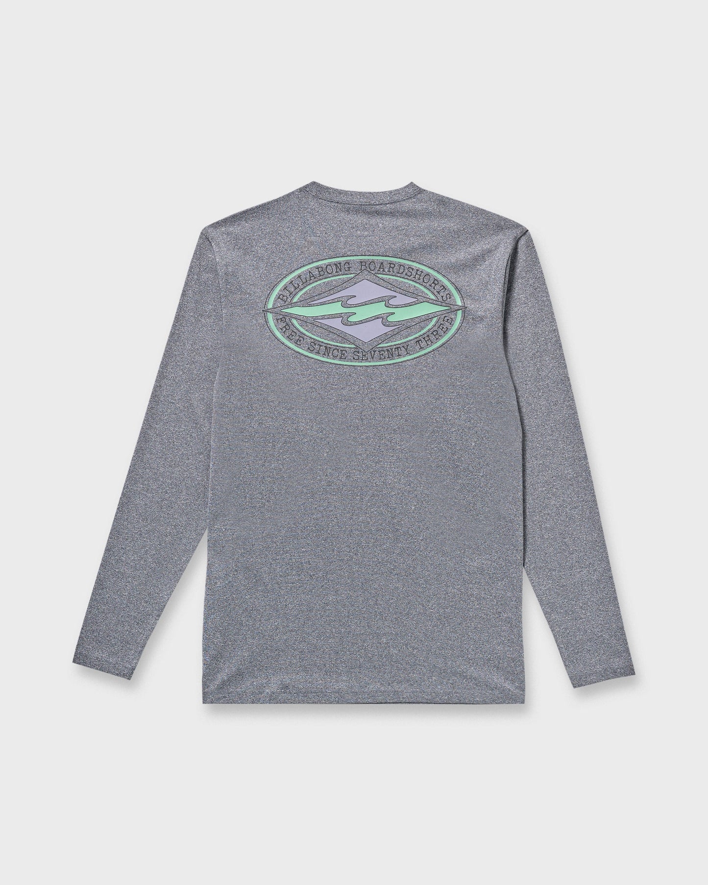 Diamond Vision Loose Fit Long Sleeve Surf T-Shirt - Grey Htr