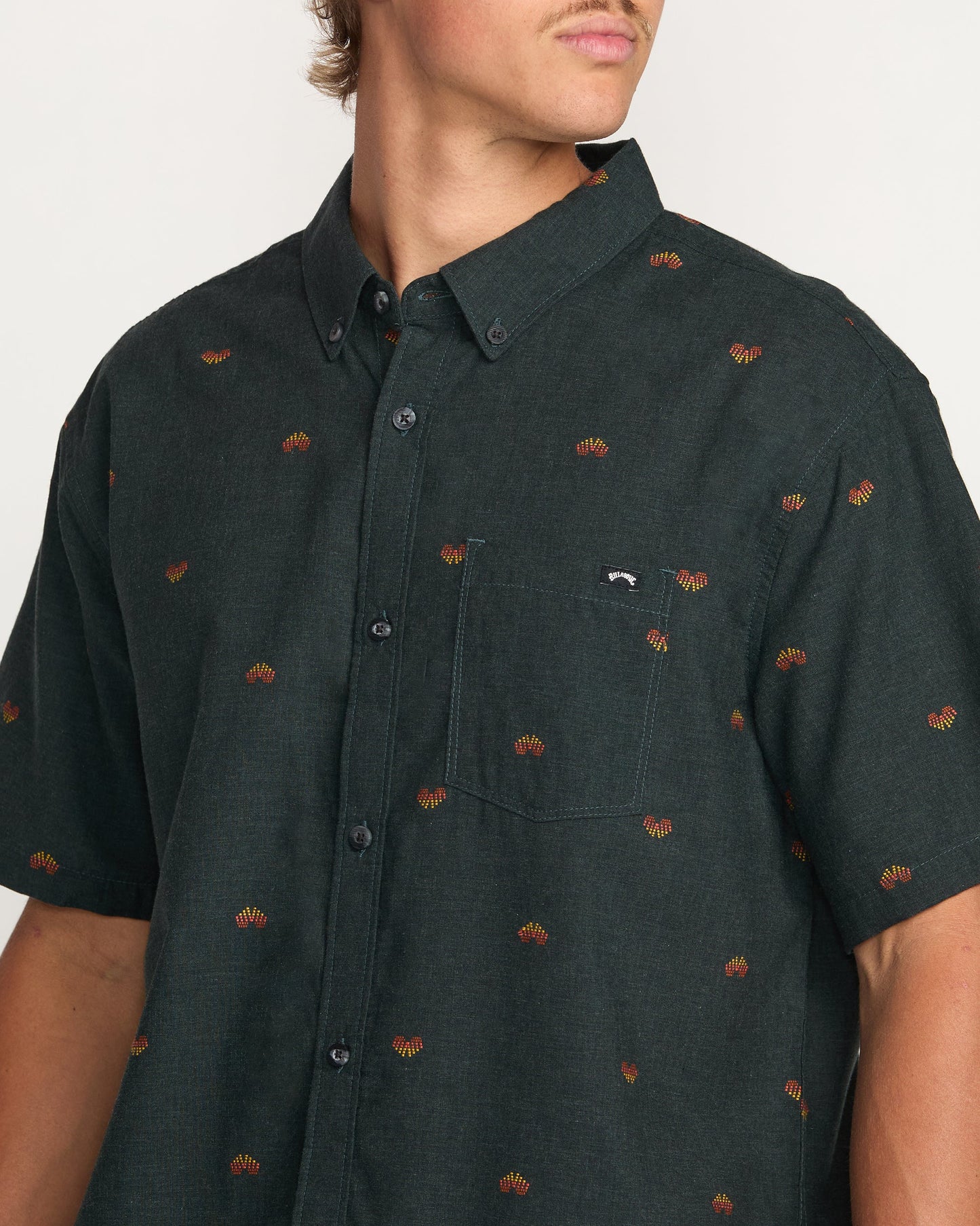 All Day Jacquard Short Sleeve Shirt - Stealth