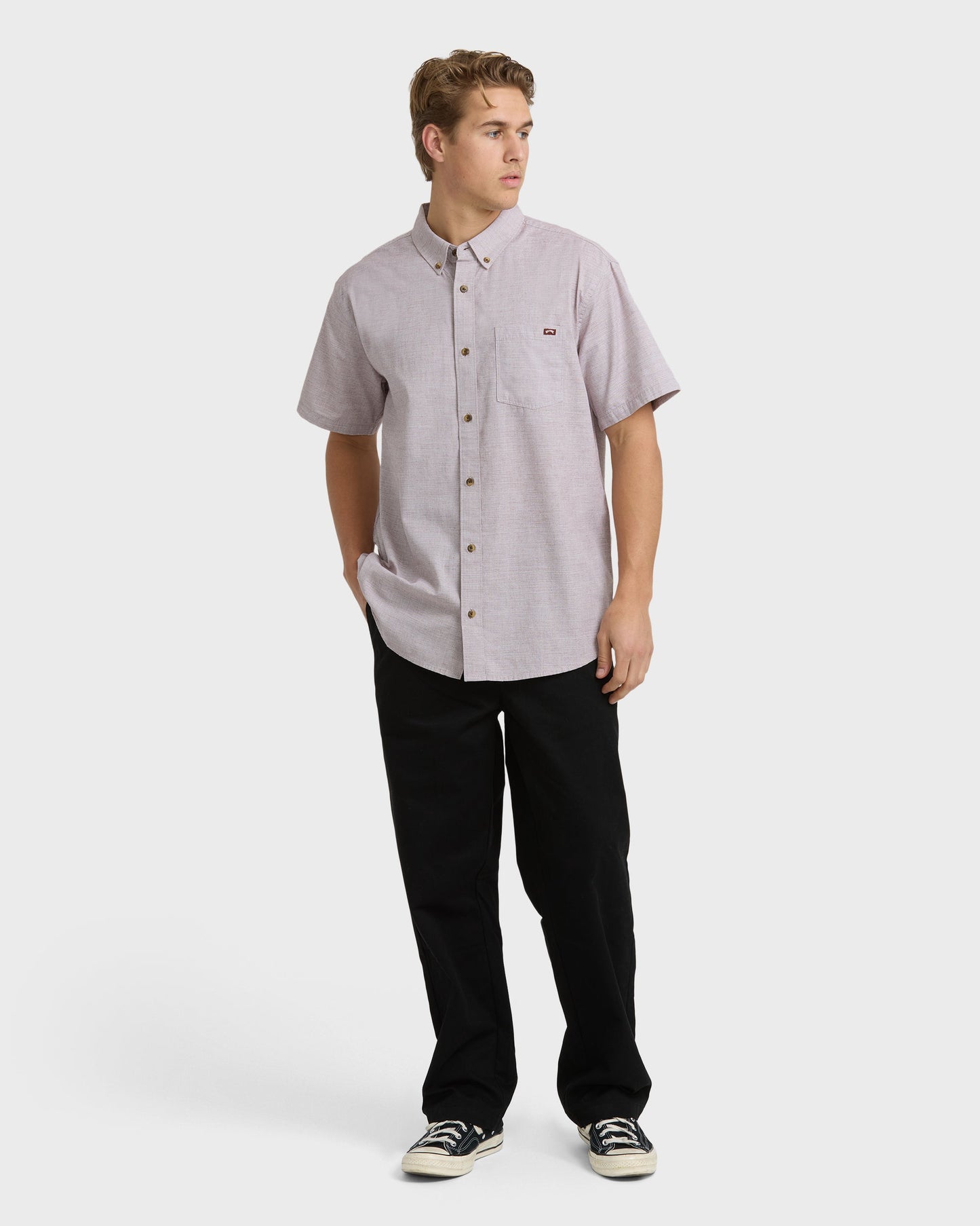 All Day Short Sleeve Shirt - Plum
