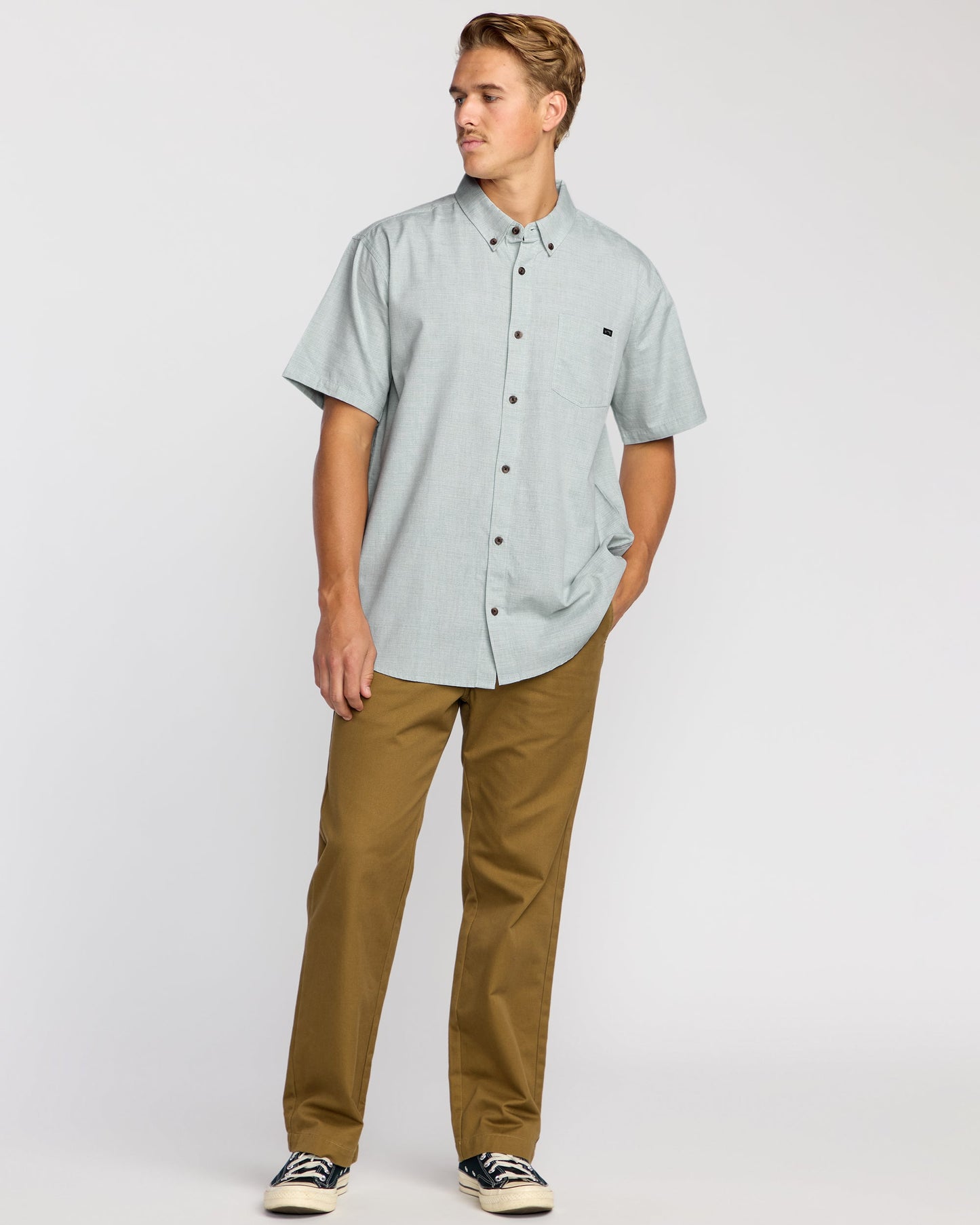 All Day Short Sleeve Shirt - Sage Green
