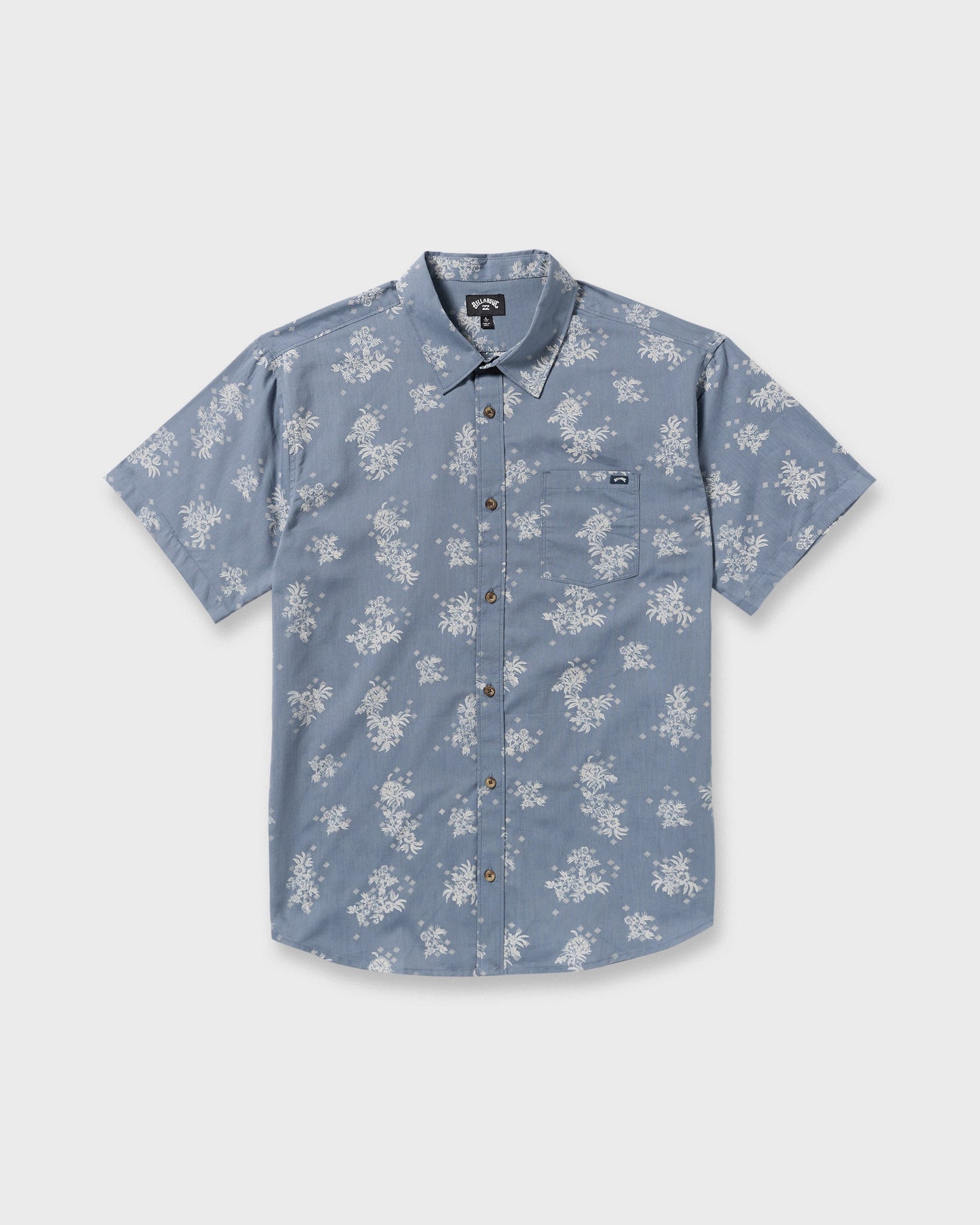 Sundays Mini Short Sleeve Shirt - Steel Blue