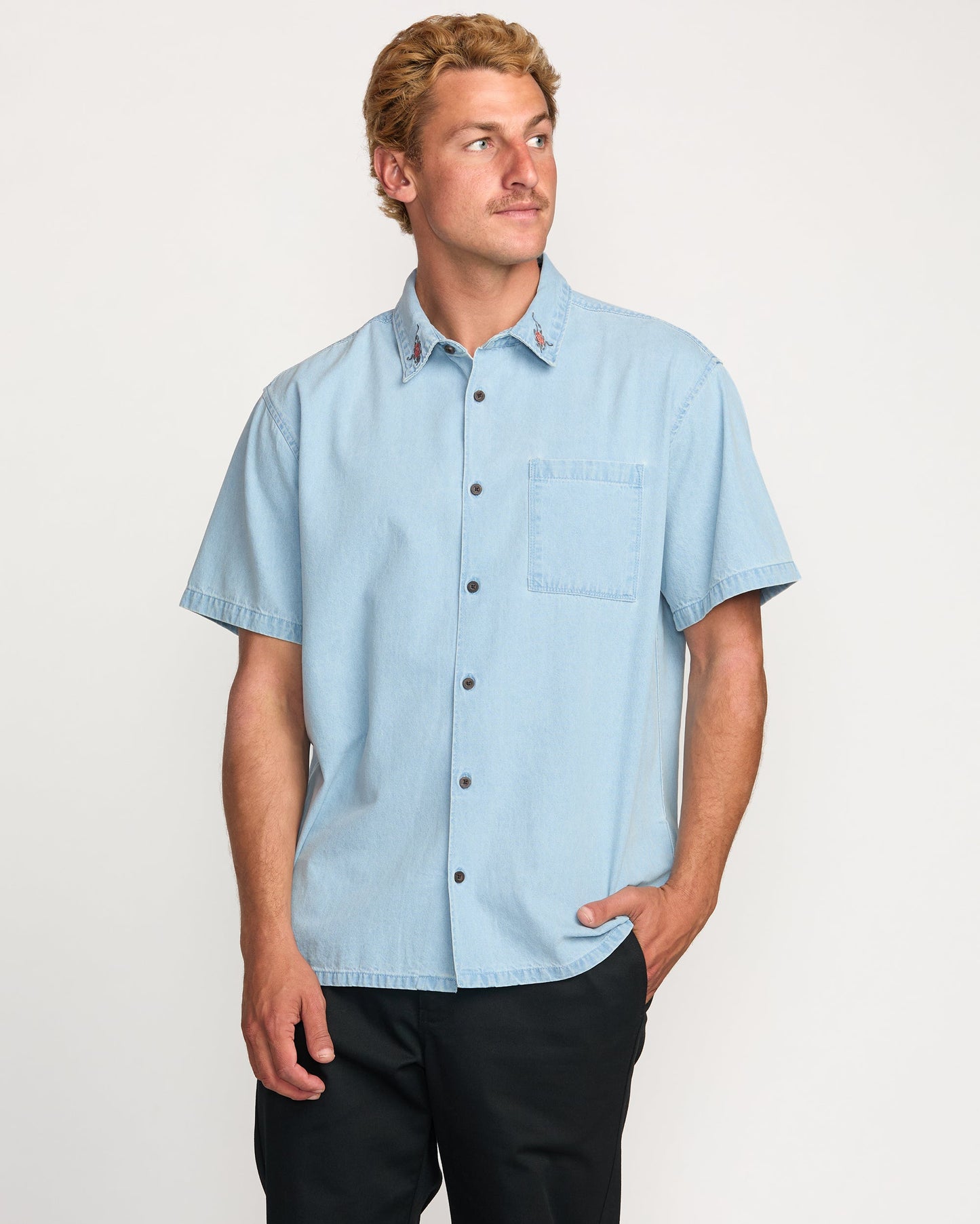 Occy Short Sleeve Shirt - Cloud Blue