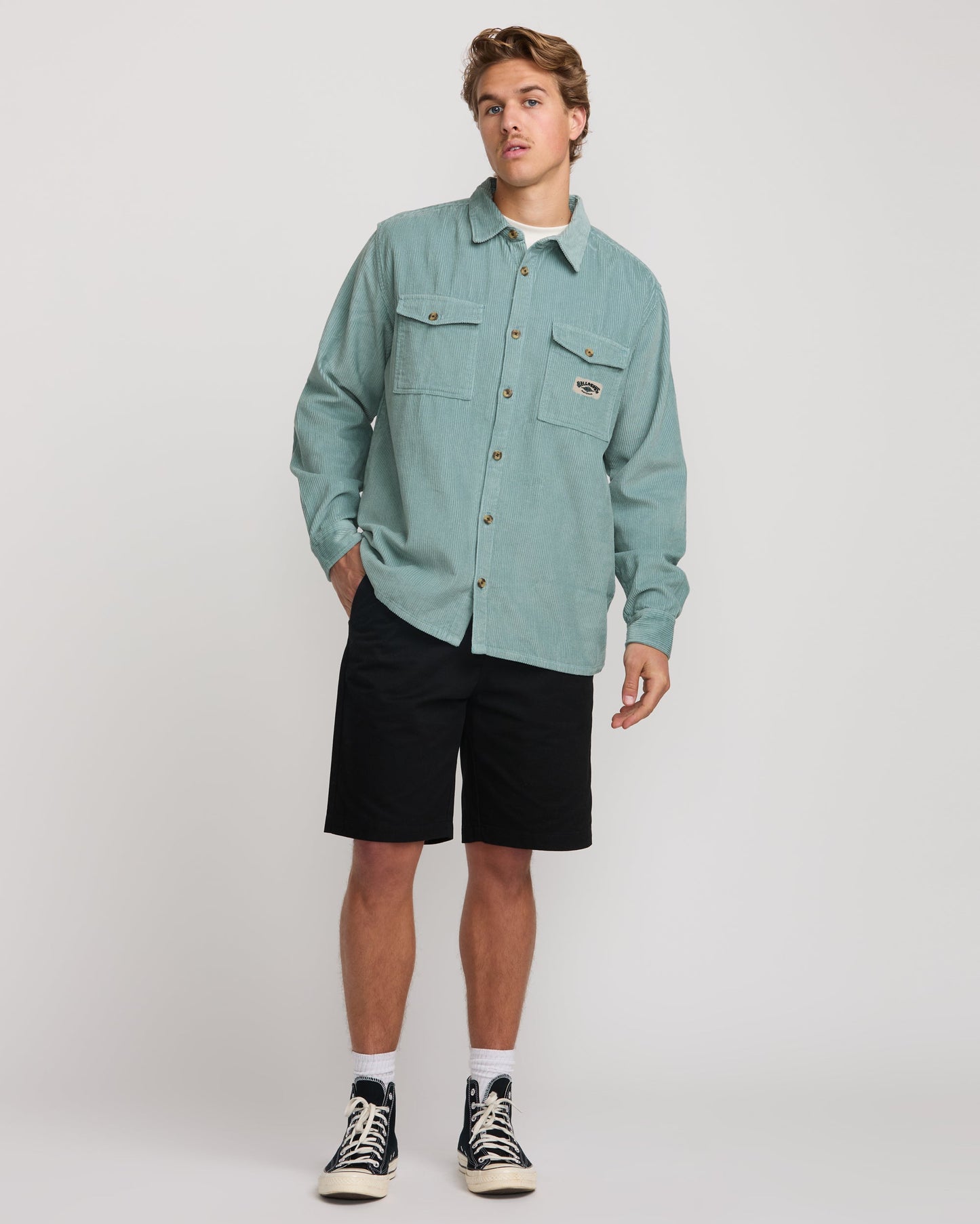 Bong Days Long Sleeve Shirt - Washed Blue