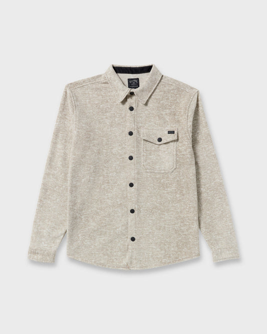 Furnace Long Sleeve Flannel Shirt - Gravel