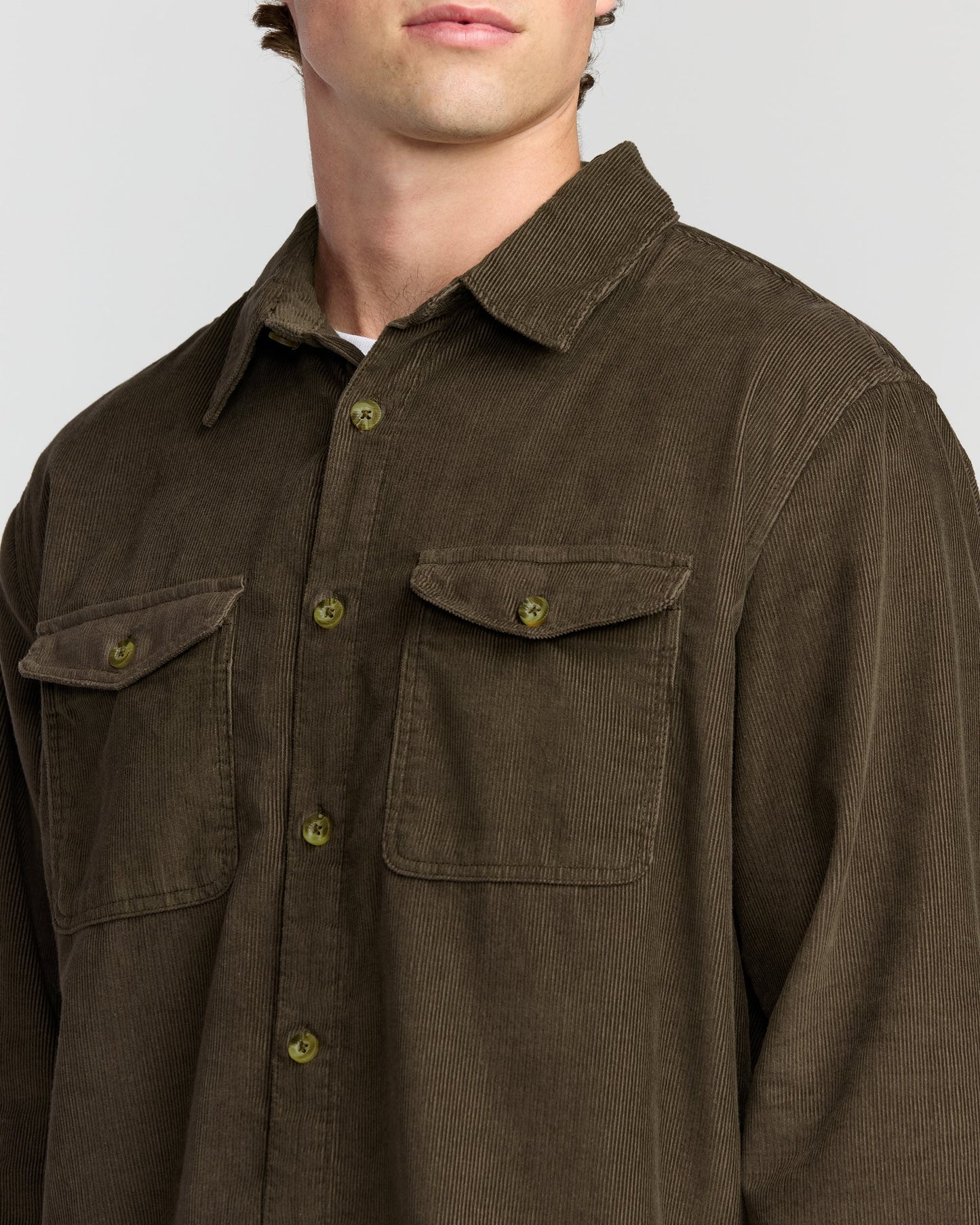 Austin Garage Long Sleeve Shirt - Chocolate