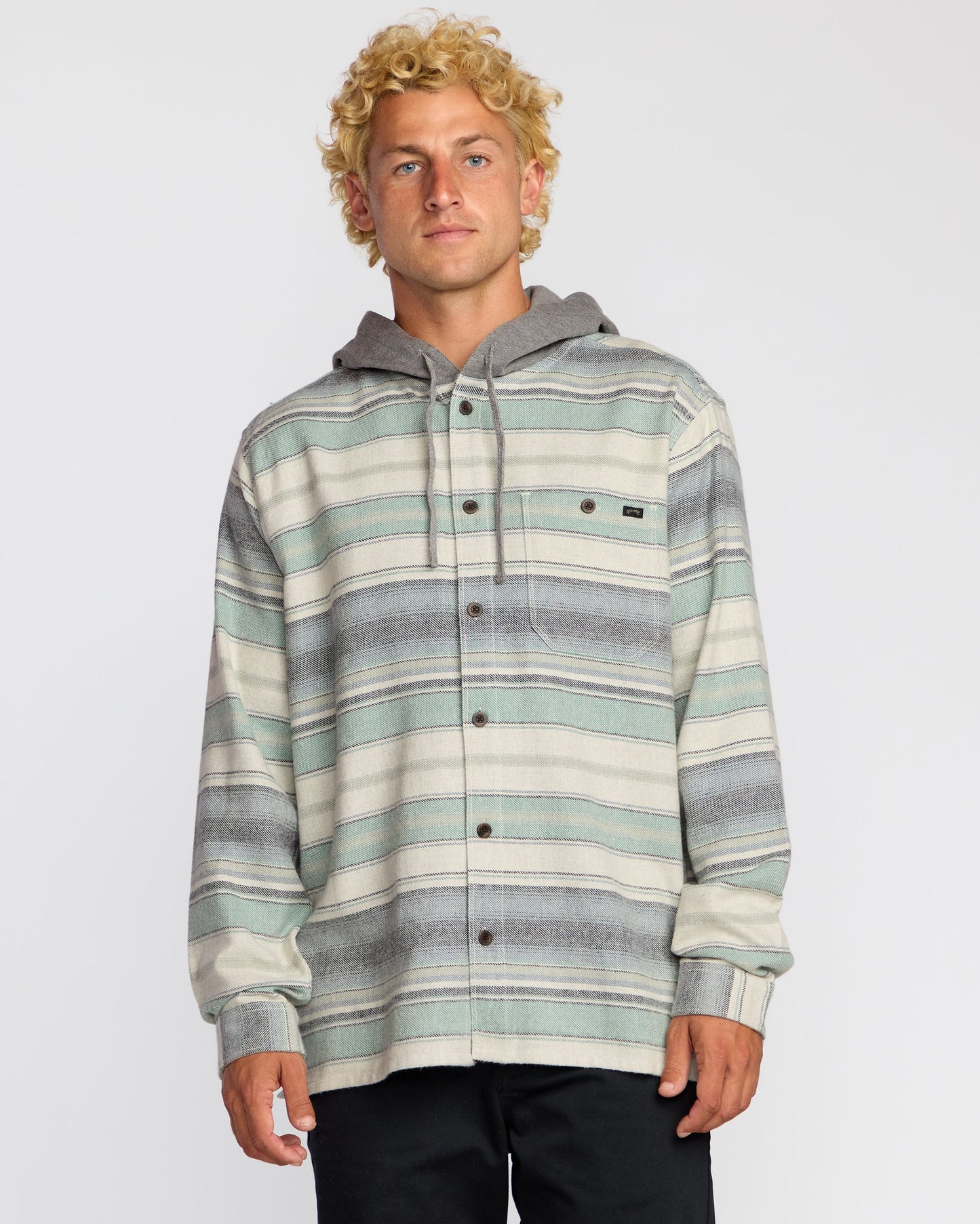 Baja Long Sleeve Flannel Shirt - Oatmeal