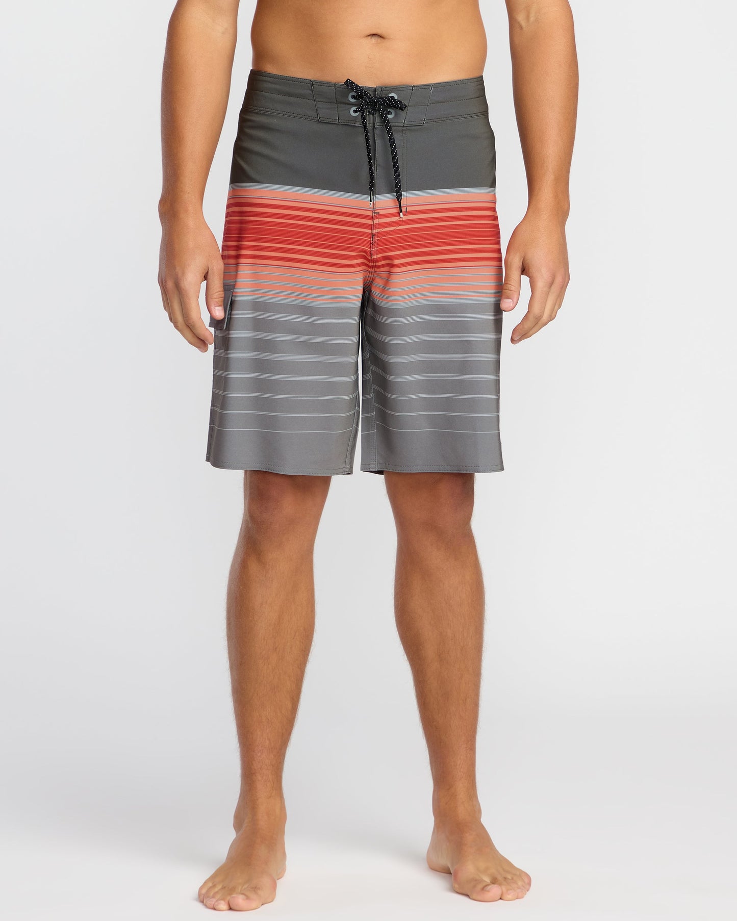 All Day Stripe Pro Performance 20" Boardshorts - Sunset