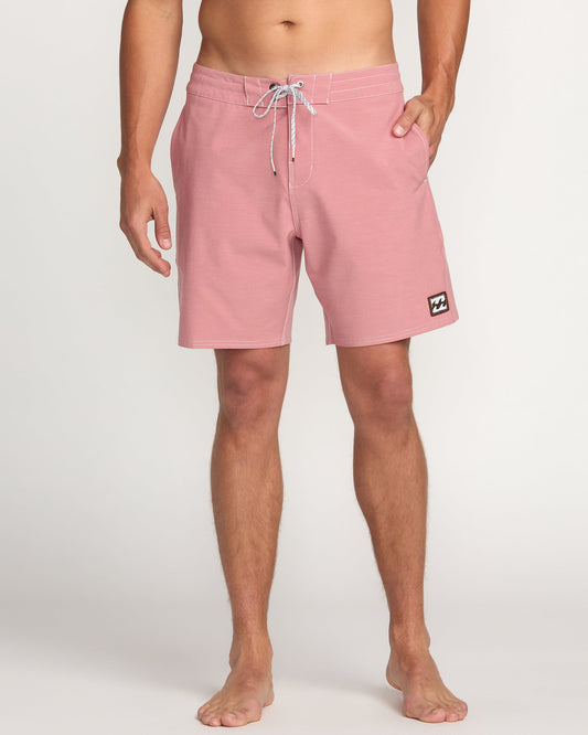 Every Other Day Lo Tide 18" Boardshorts - Dusty Rose