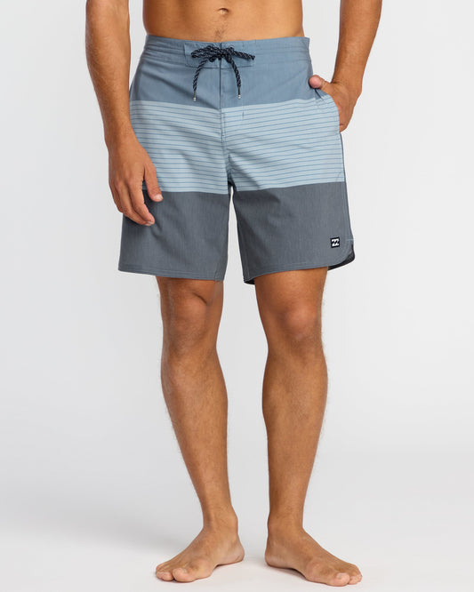 73 Lo Tide 18" Boardshorts - Steel Blue