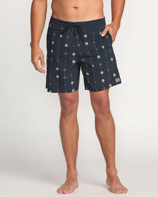Good Times Lo Tide 18" Boardshorts - Navy