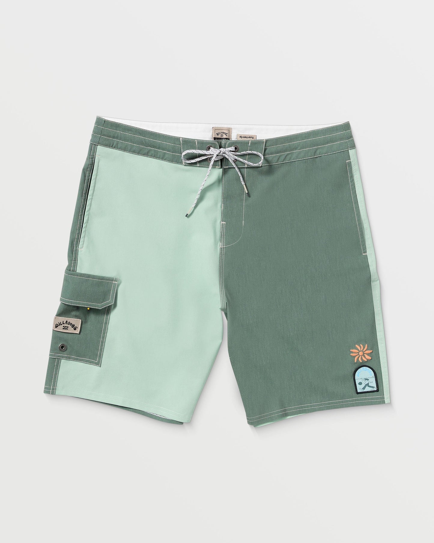 Sunshine Lo Tide 19" Boardshorts - Green Tea
