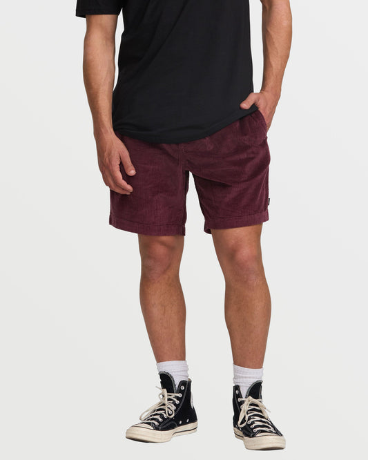 Larry Laybacks 19" Cord Shorts - Plum