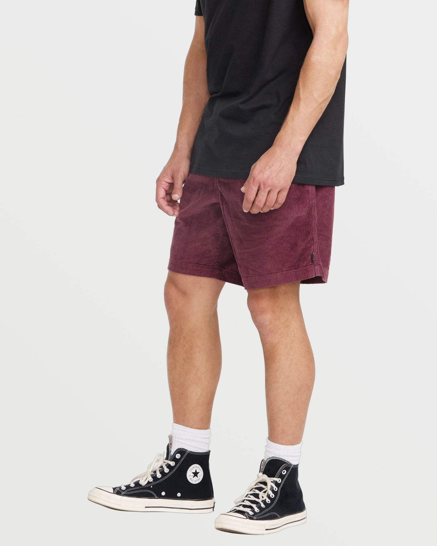 Larry Laybacks 19" Cord Shorts - Plum
