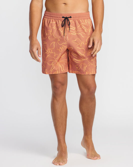 Sundays Laybacks 17" Trunks - Dusty Rose