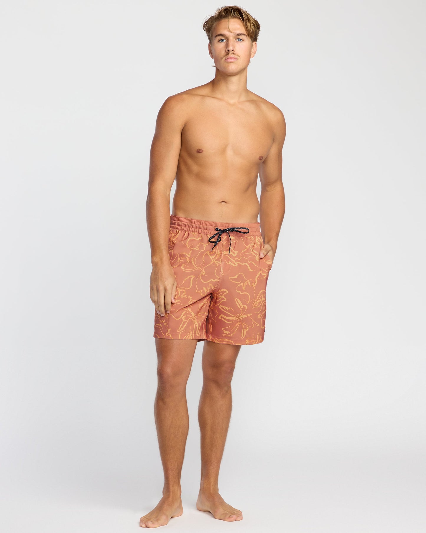 Sundays Laybacks 17" Trunks - Dusty Rose