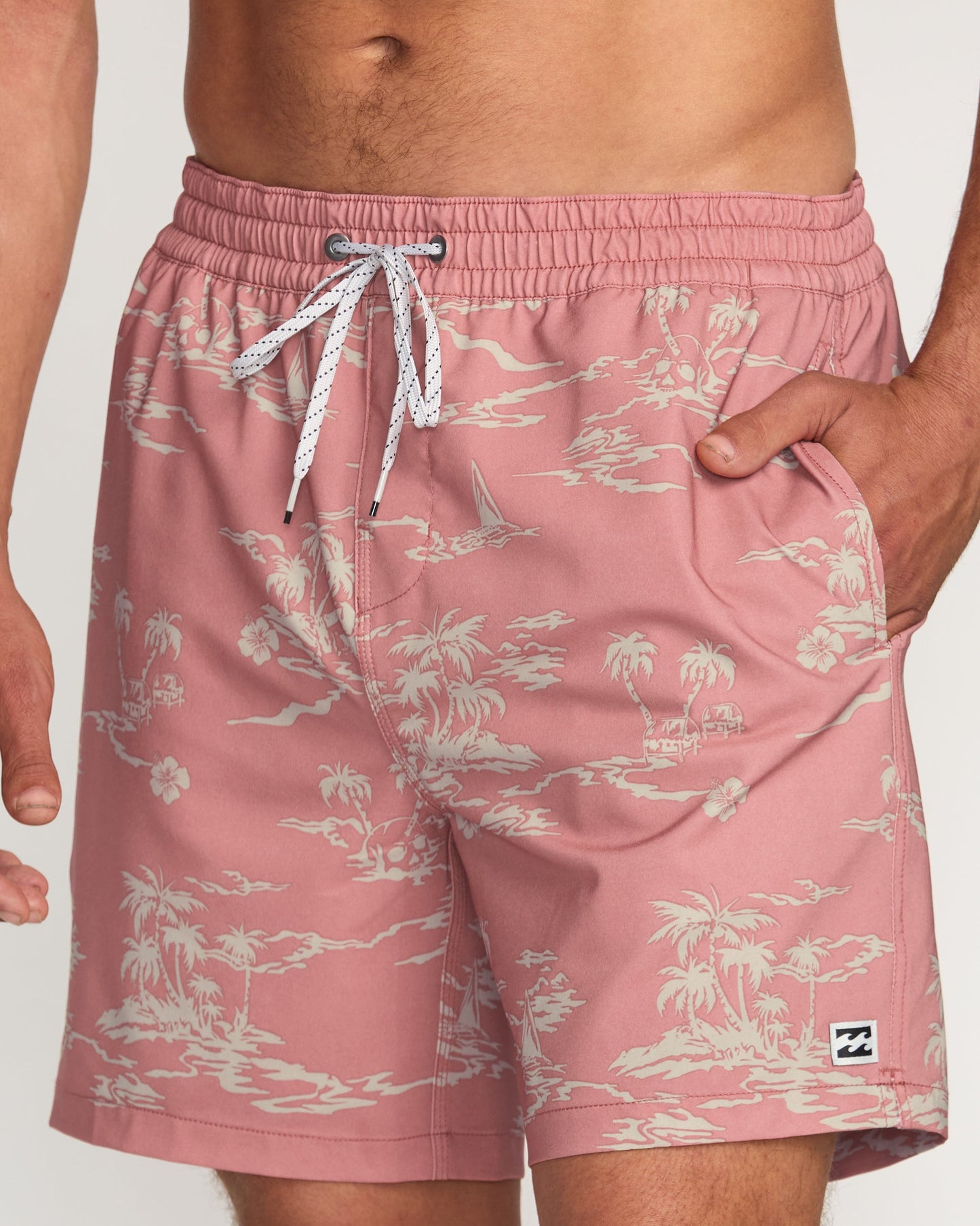 Lineup Laybacks 16" Trunks - Dusty Rose