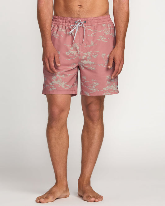 Lineup Laybacks 16" Trunks - Dusty Rose