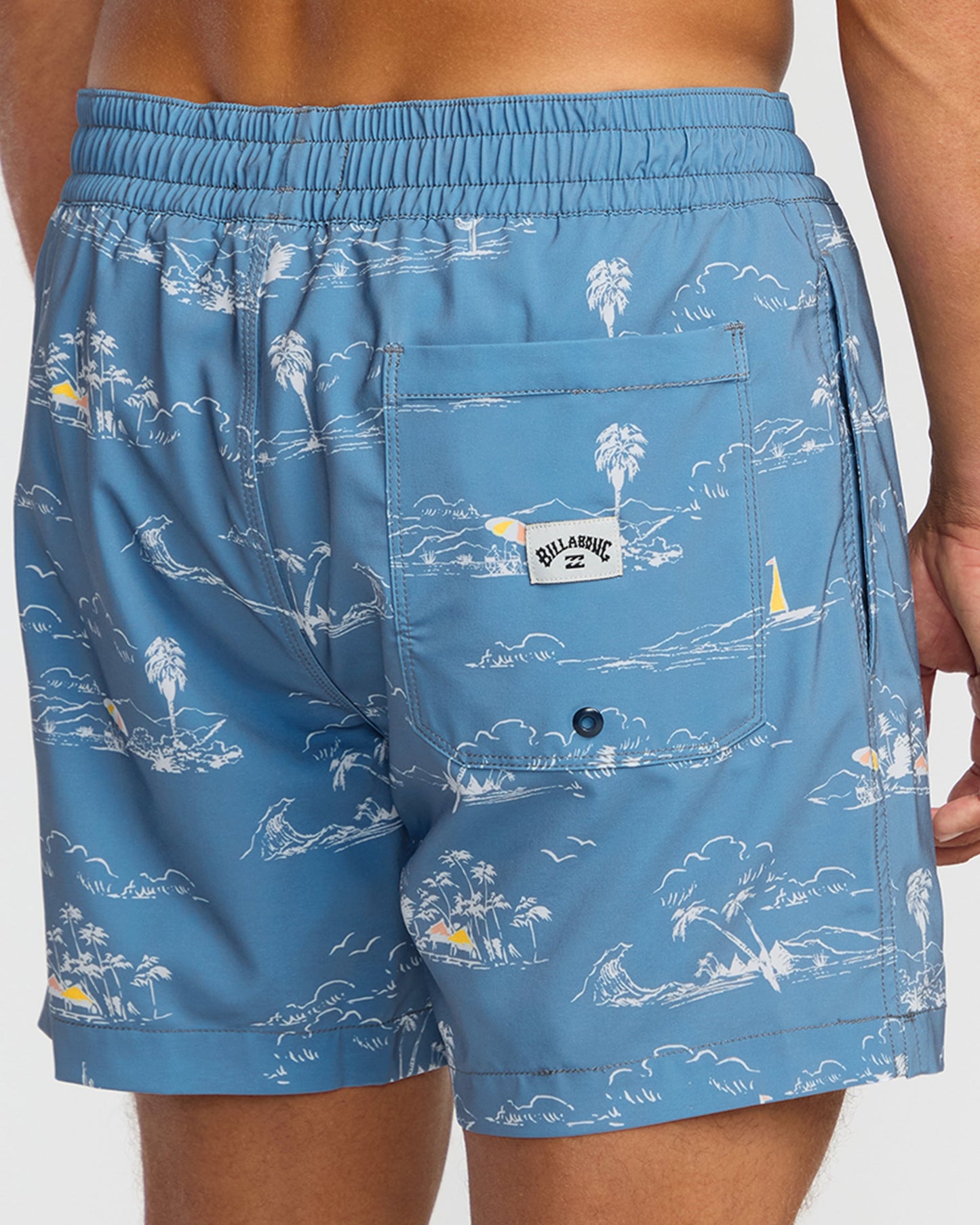 Lineup Laybacks 16" Trunks - Steel Blue