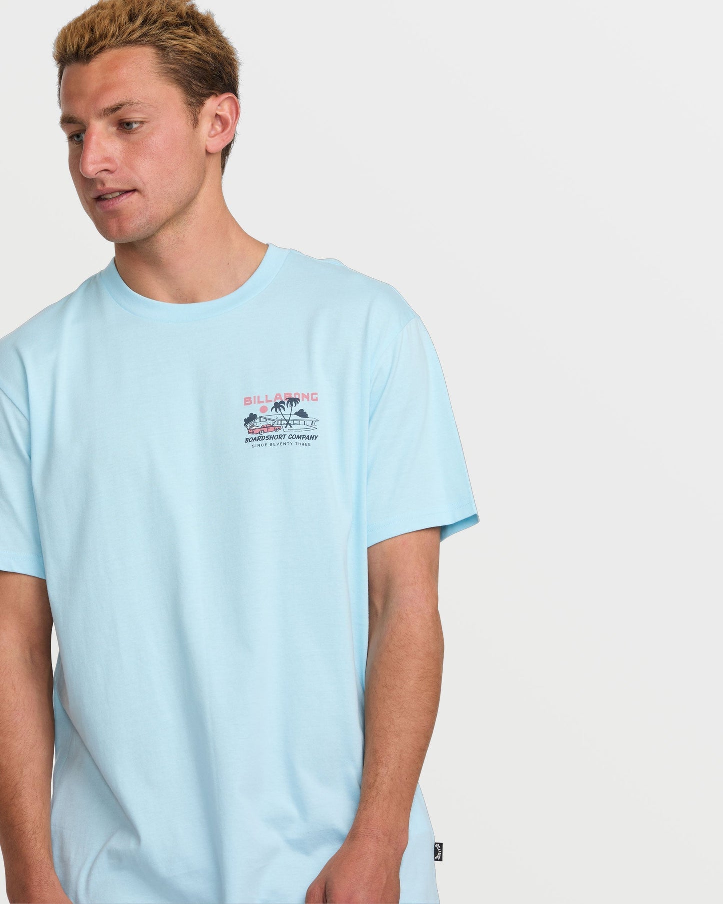 Palm Springs Premium Tee - Coastal Blue