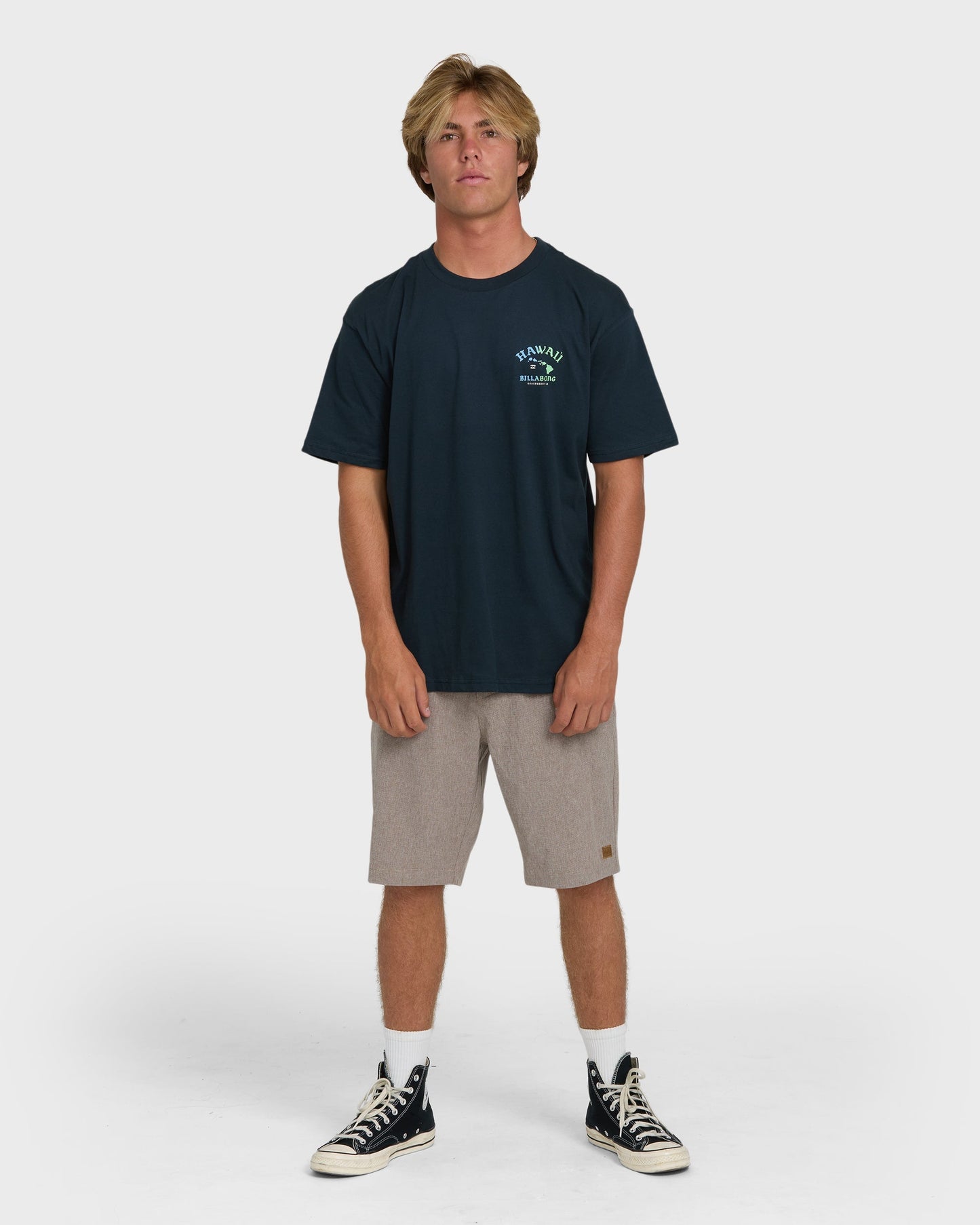 Island Chain Hawaii Regular Short Sleeve Tee - Navy