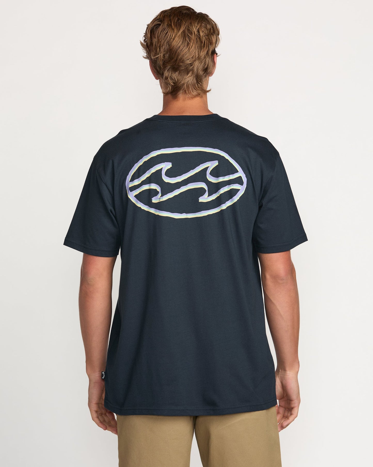 Crayon Wave Premium Tee - Navy