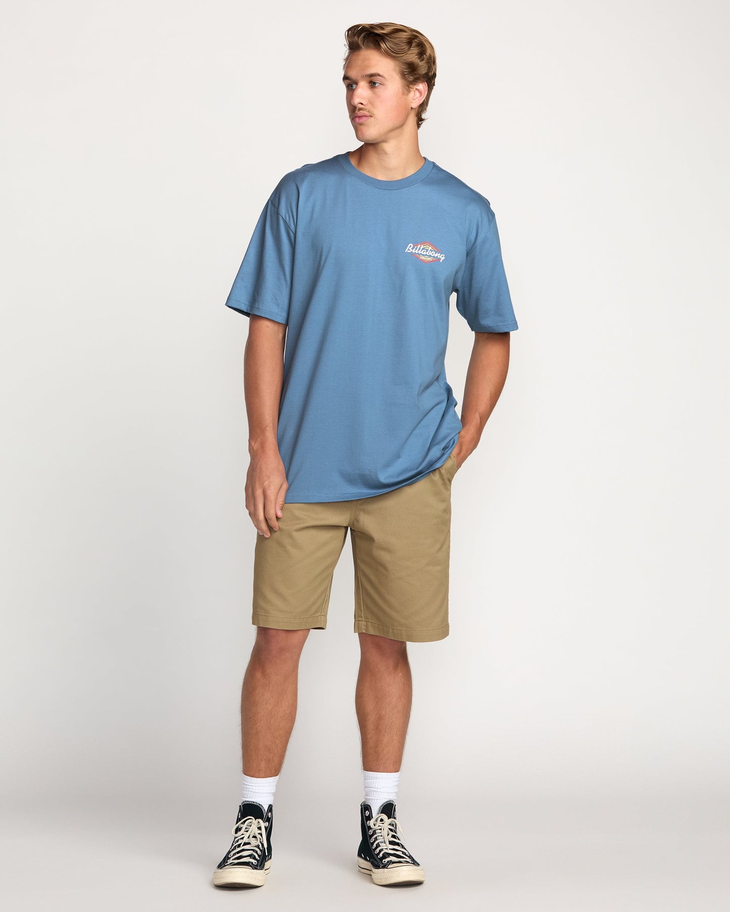 Walled Regular Tee - Carolina Blue