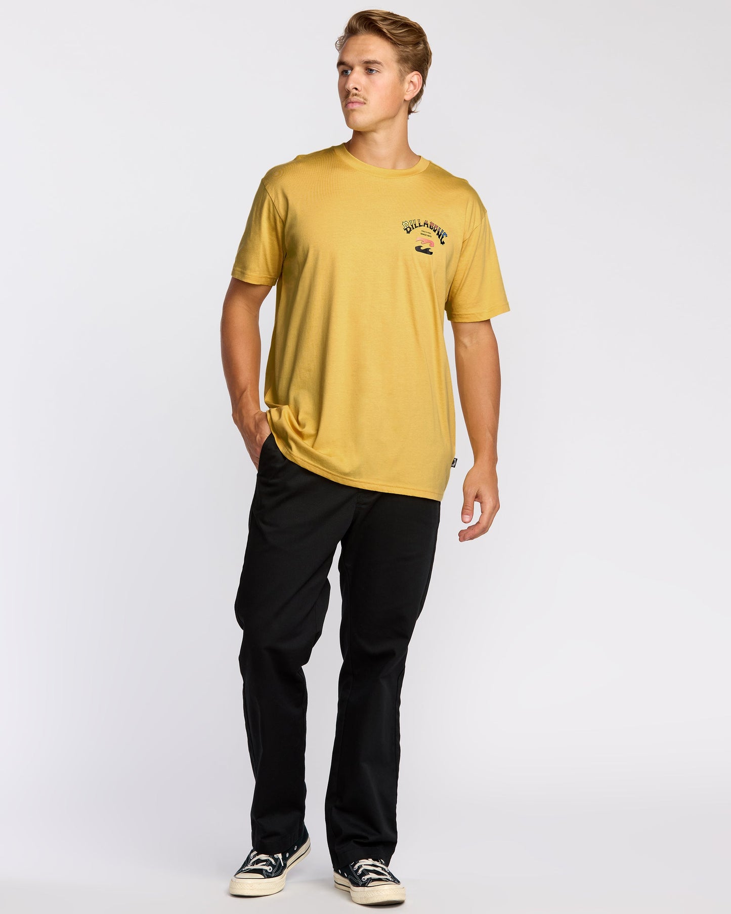 Arch Fade Premium Short Sleeve T-Shirt - Dust Yellow