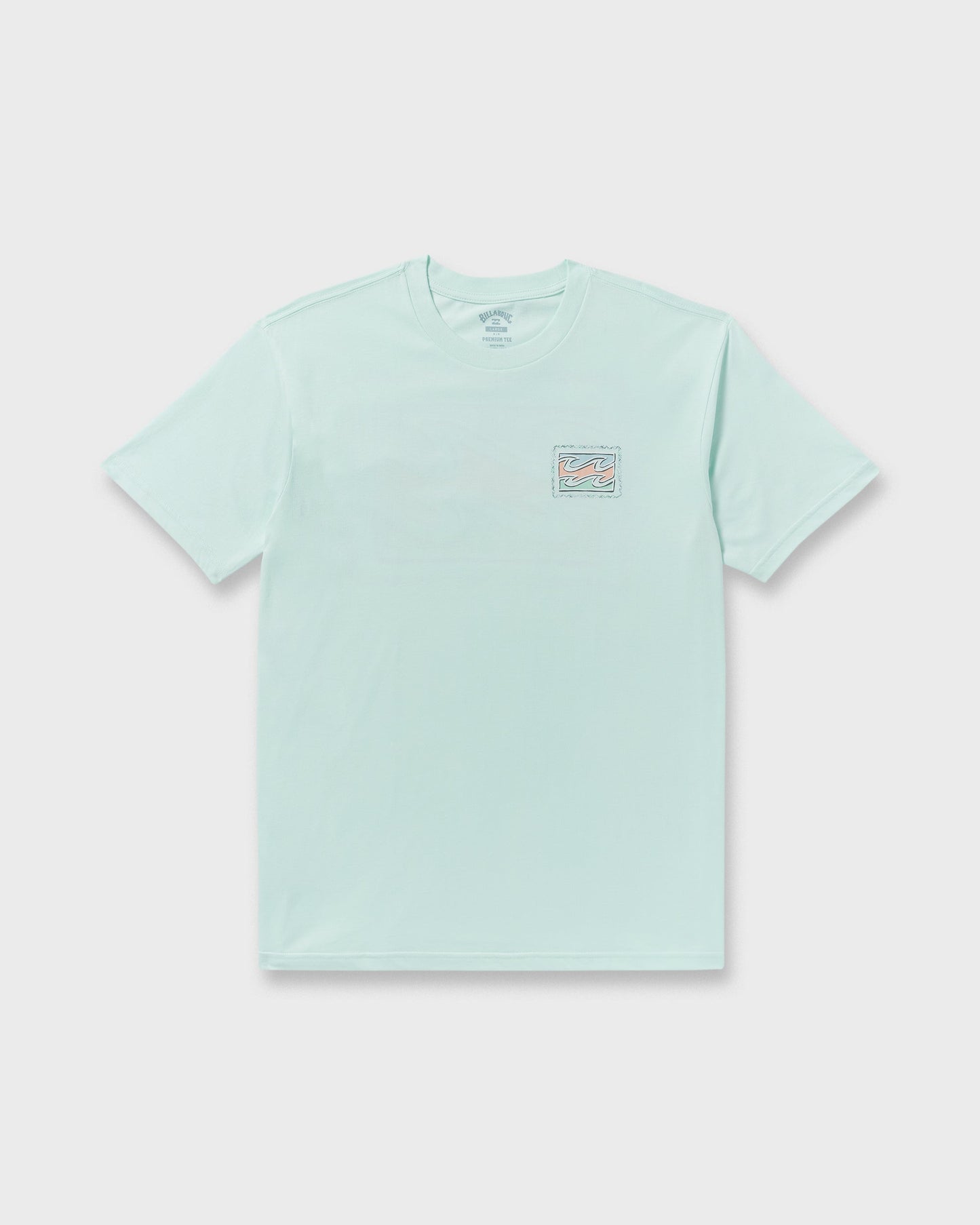 Crayon Wave Premium Short Sleeve T-Shirt - Sea Glass