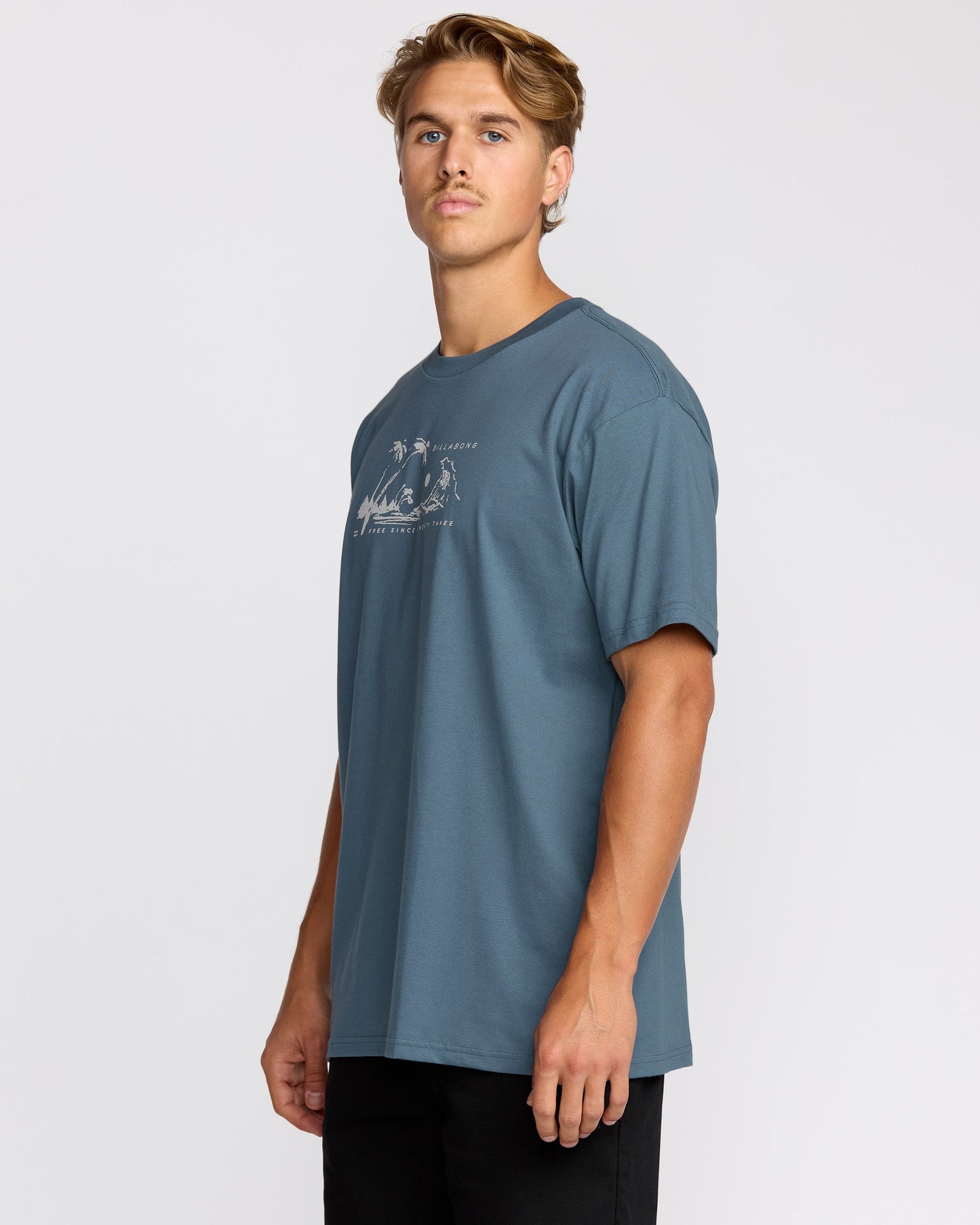 Beach Club Premium Short Sleeve T-Shirt - Steel Blue