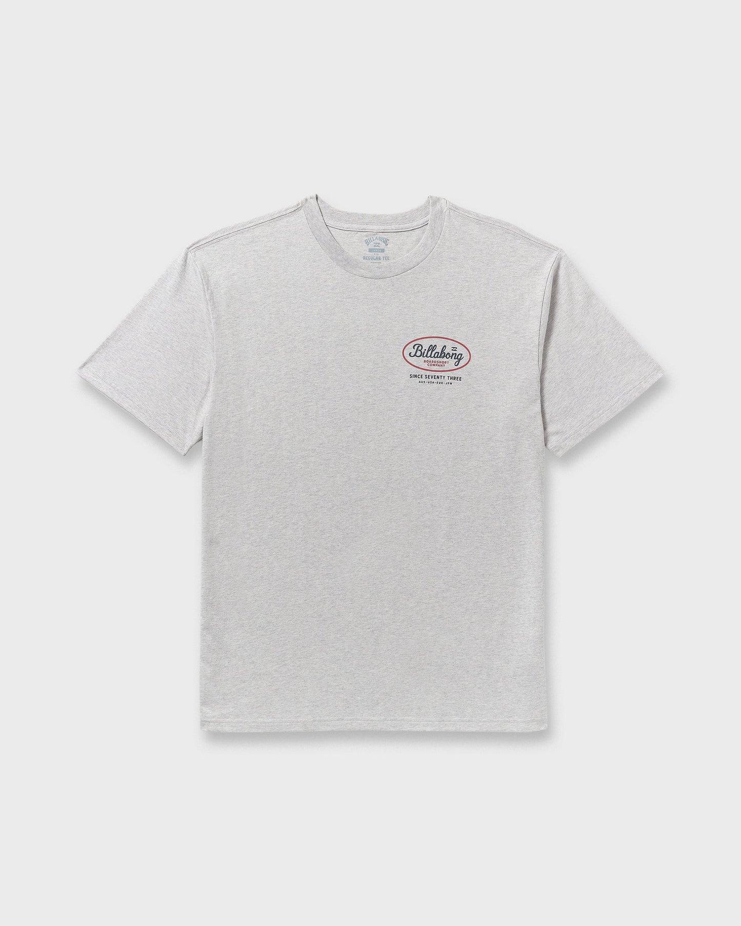 Walled Regular Short Sleeve T-Shirt - Lt Grey Htr