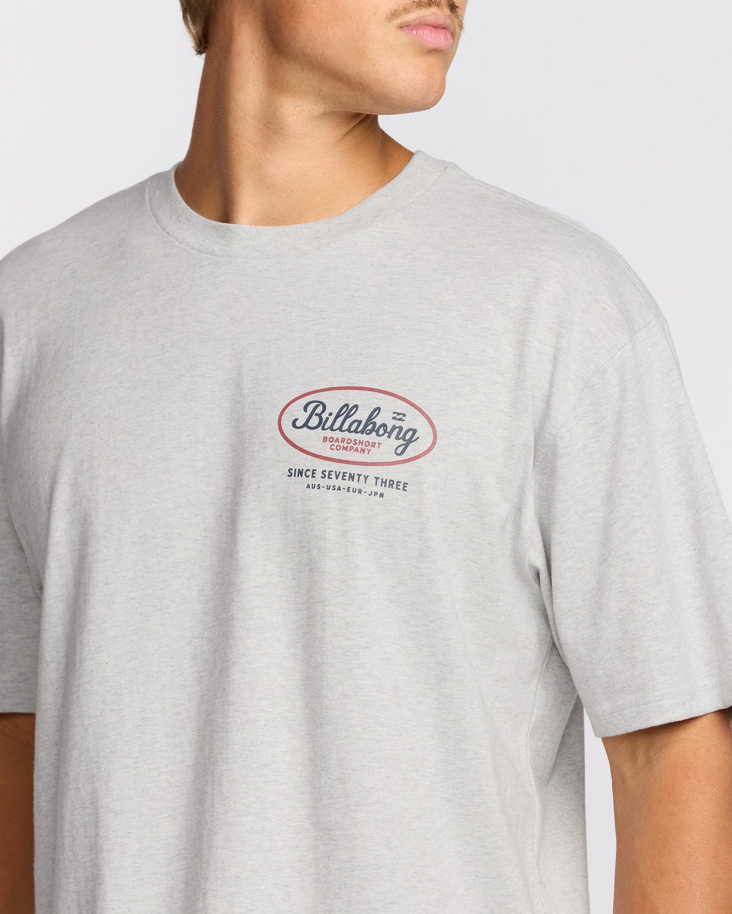 Walled Regular Short Sleeve T-Shirt - Lt Grey Htr