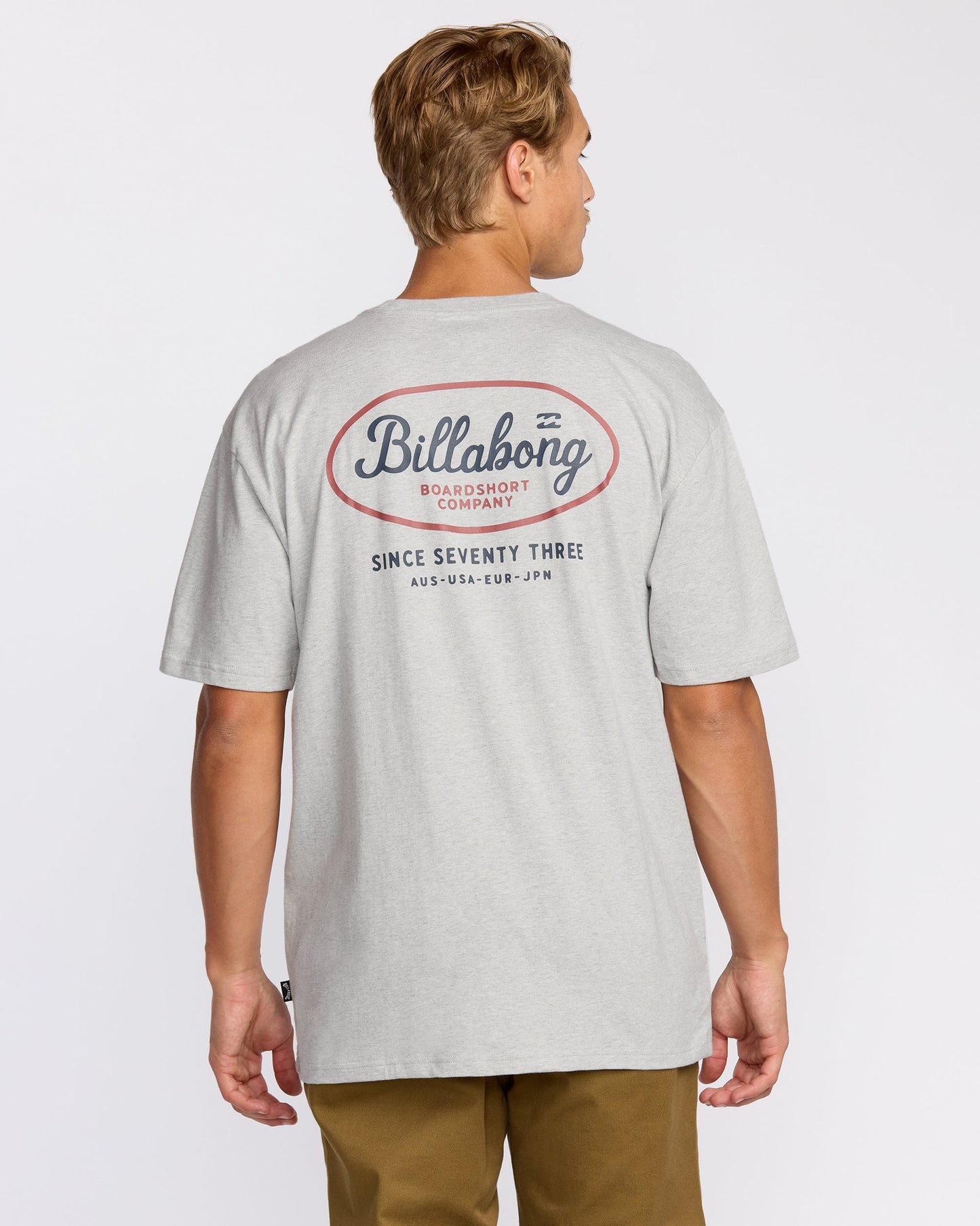Walled Regular Short Sleeve T-Shirt - Lt Grey Htr