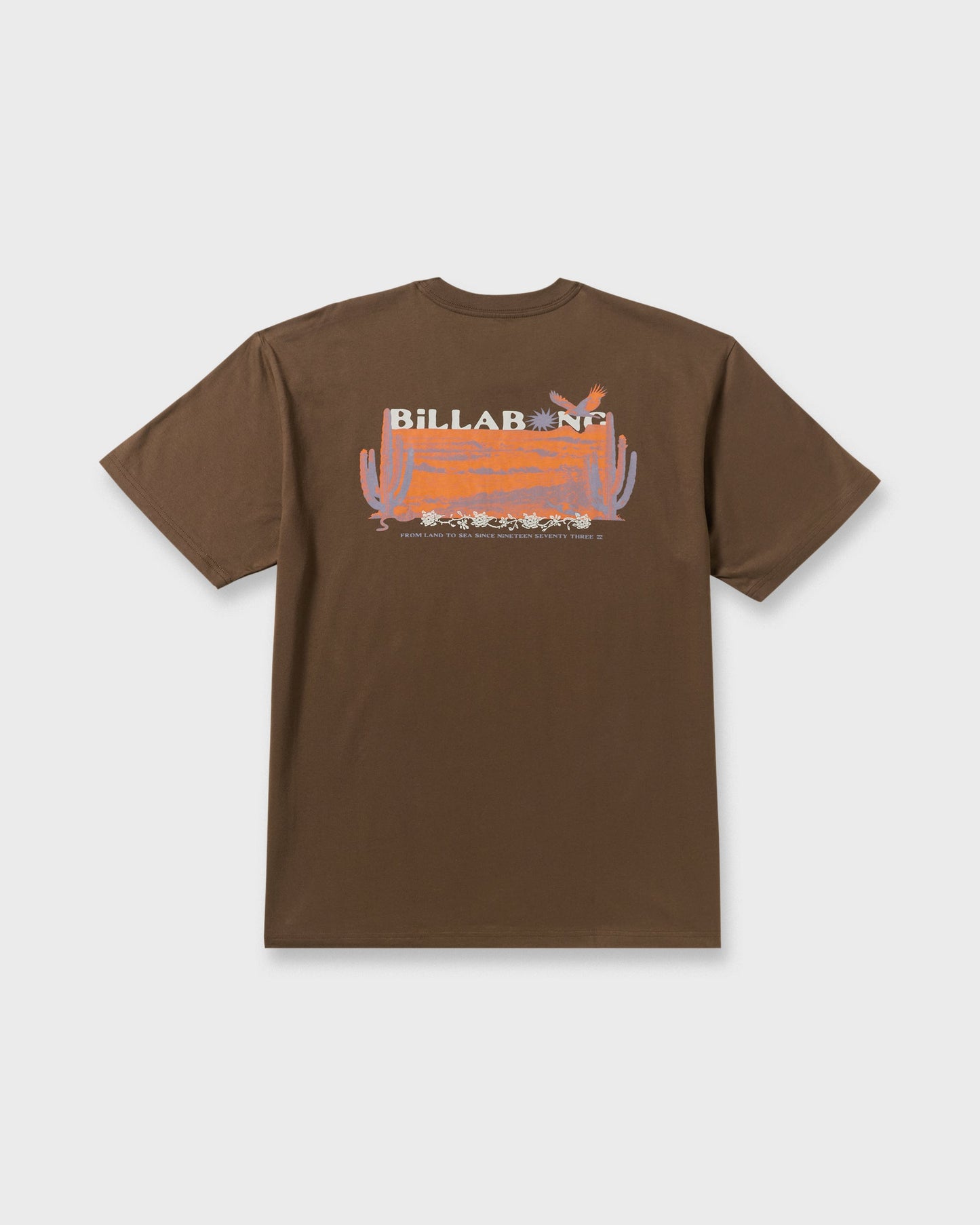 Land To Sea Regular Short Sleeve T-Shirt - Rustic Brown