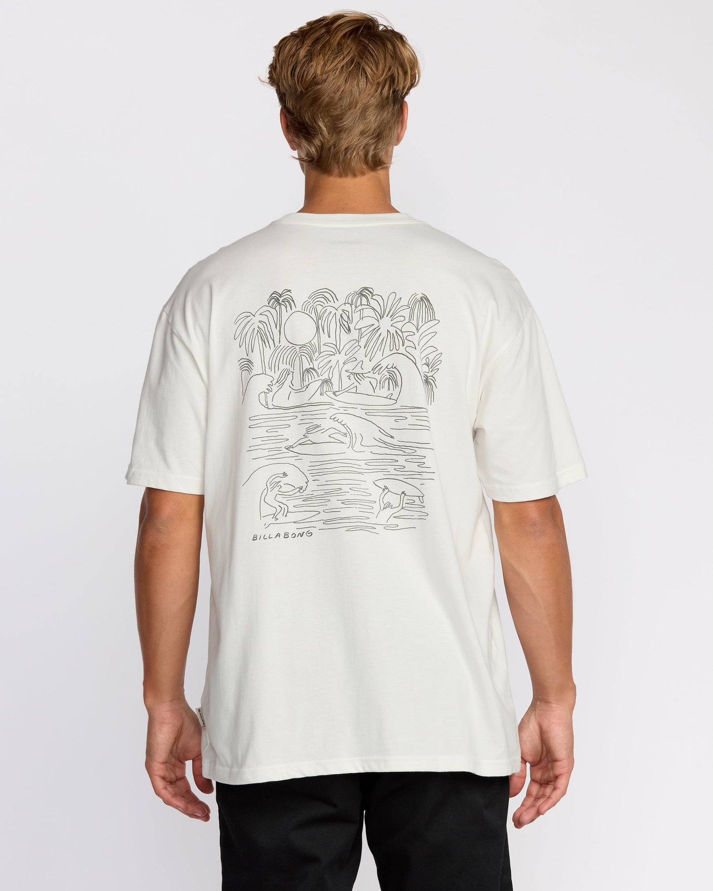 Scenes Regular Short Sleeve T-Shirt - Off White