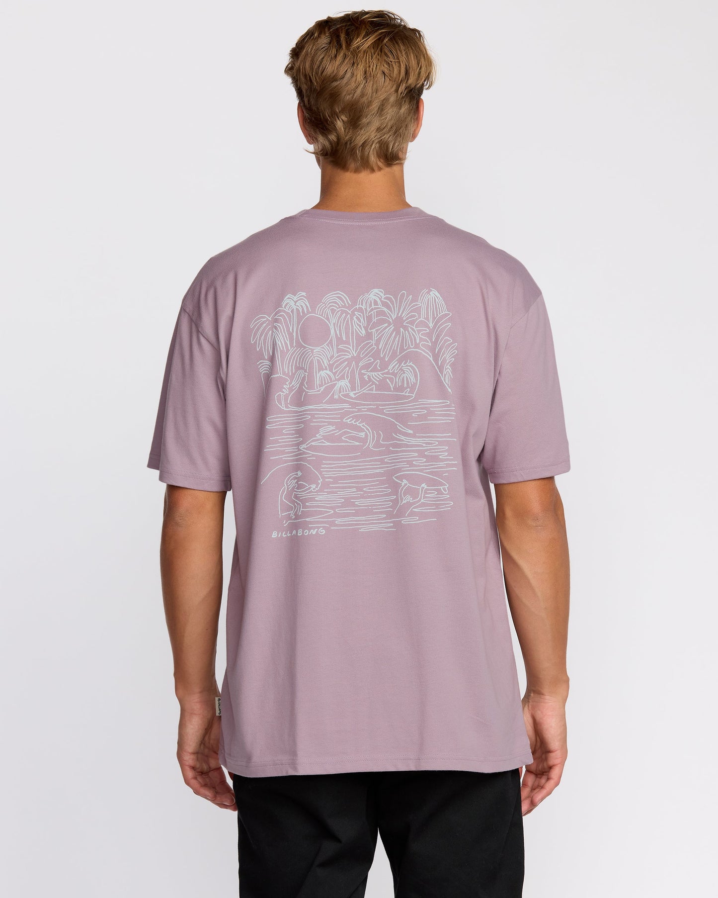 Scenes Regular Short Sleeve T-Shirt - Purple Ash