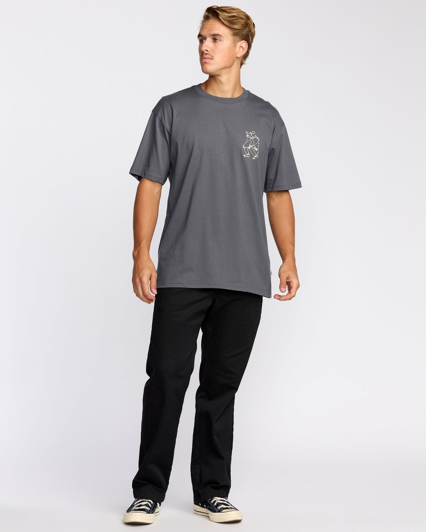 Up The Beach Regular Short Sleeve T-Shirt - Char