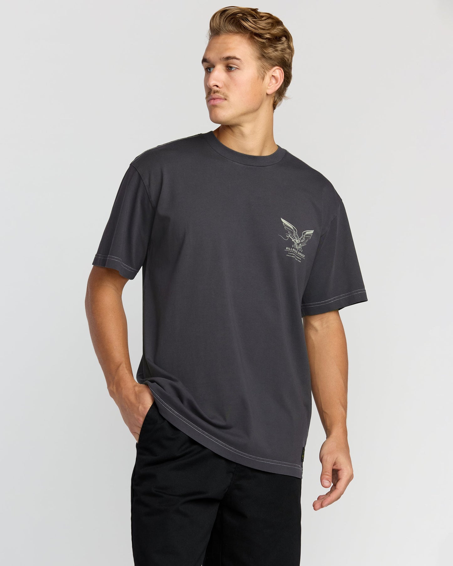 Bird Of Prey Garage OG Short Sleeve T-Shirt - Washed Black