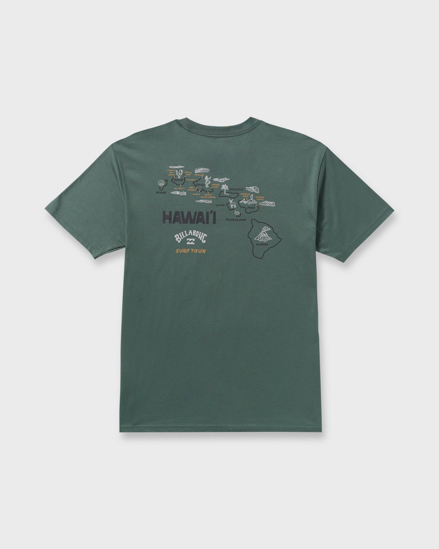 Surf Tour Hi Premium Short Sleeve T-Shirt - Dark Slate