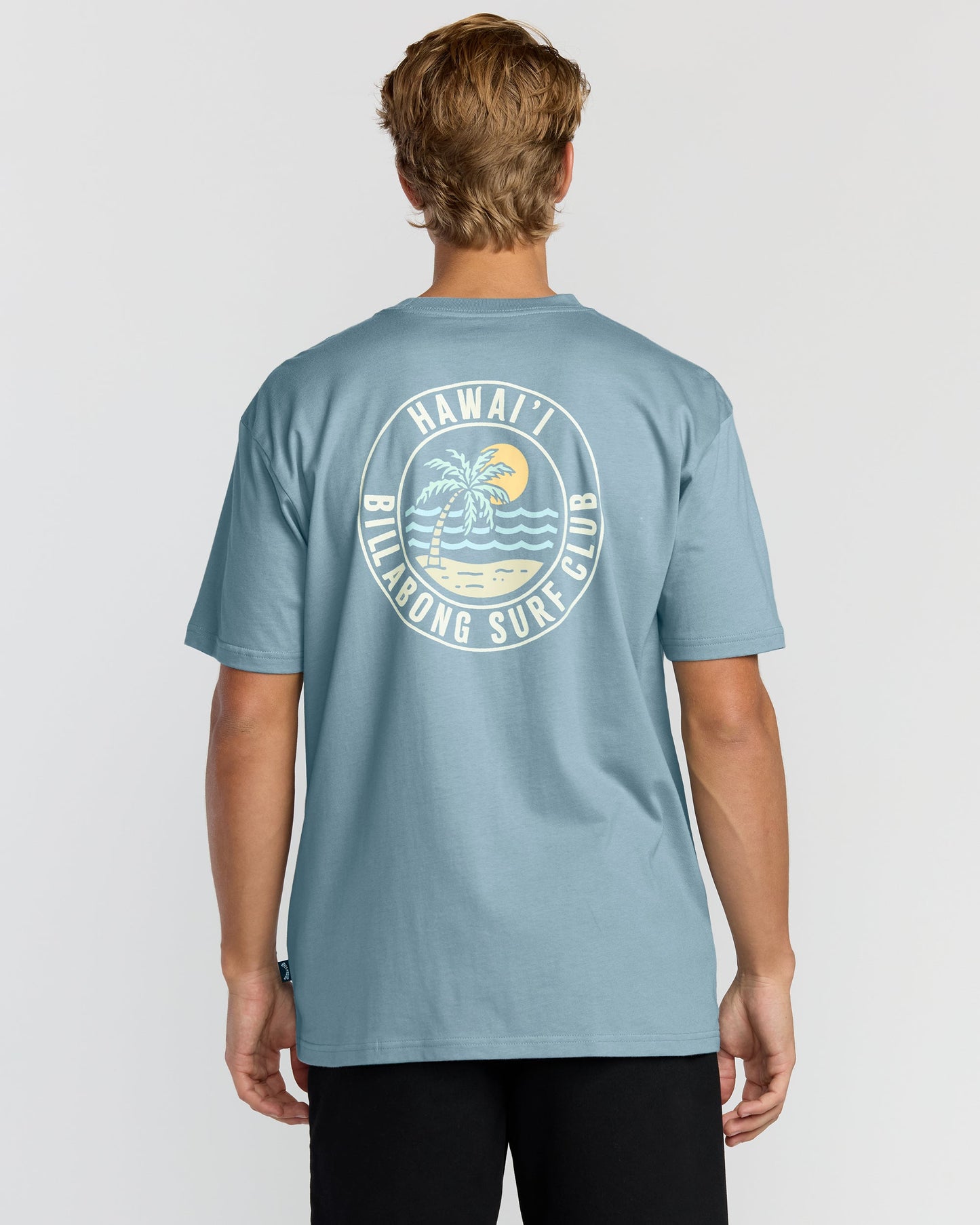 Palm Beach Hi Premium Short Sleeve T-Shirt - Washed Blue