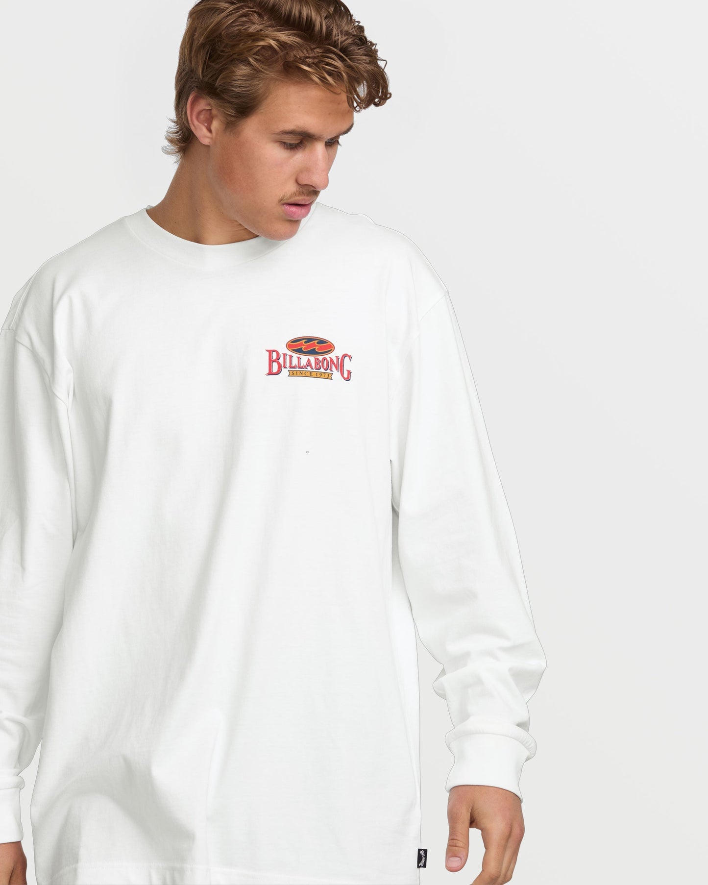 Double Spread OG Long Sleeve Tee - White