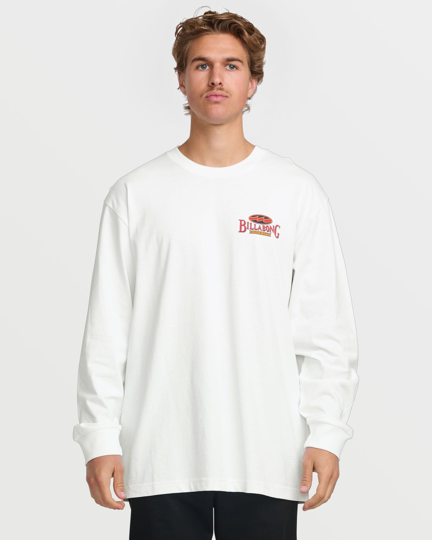 Double Spread OG Long Sleeve Tee - White