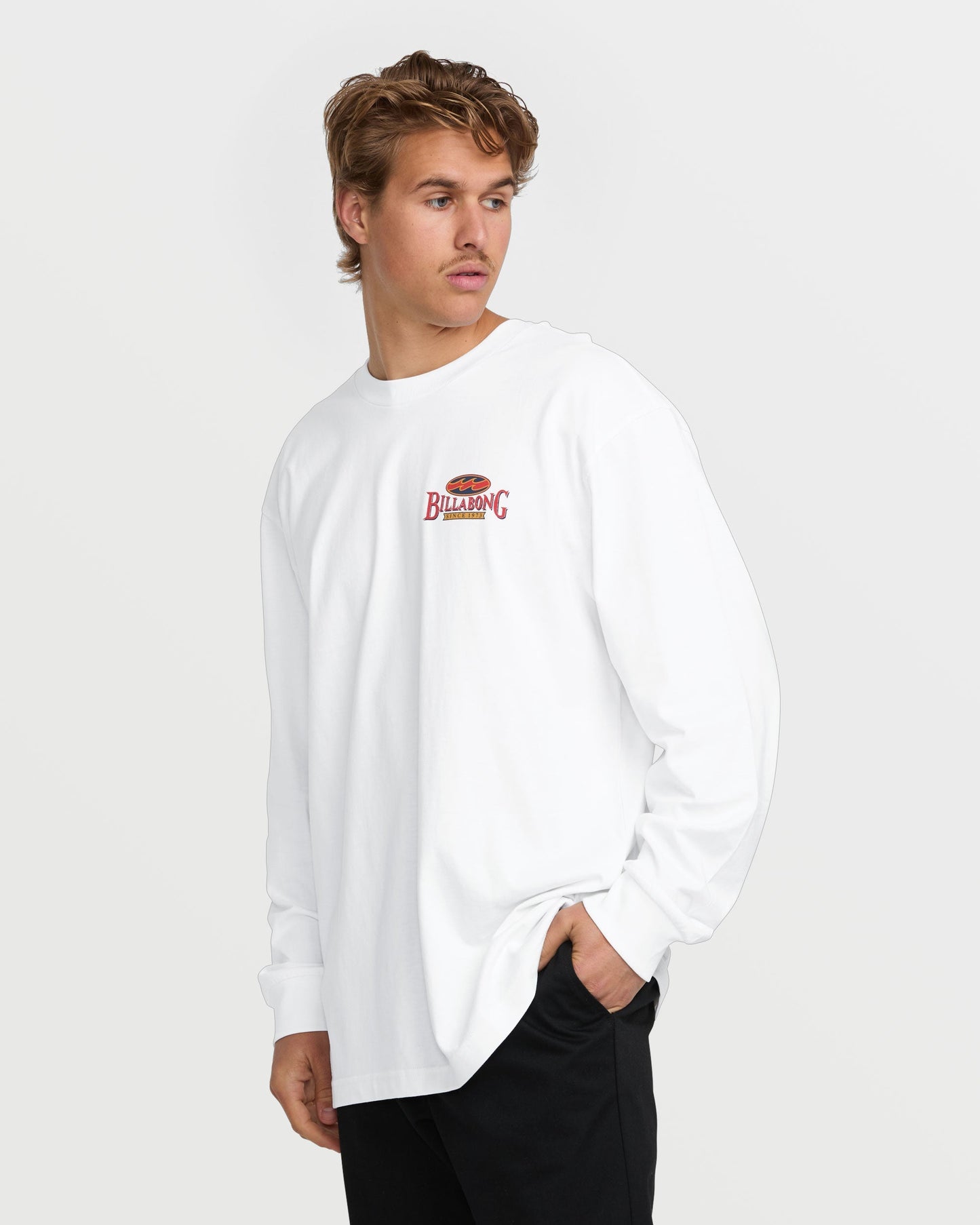 Double Spread OG Long Sleeve Tee - White