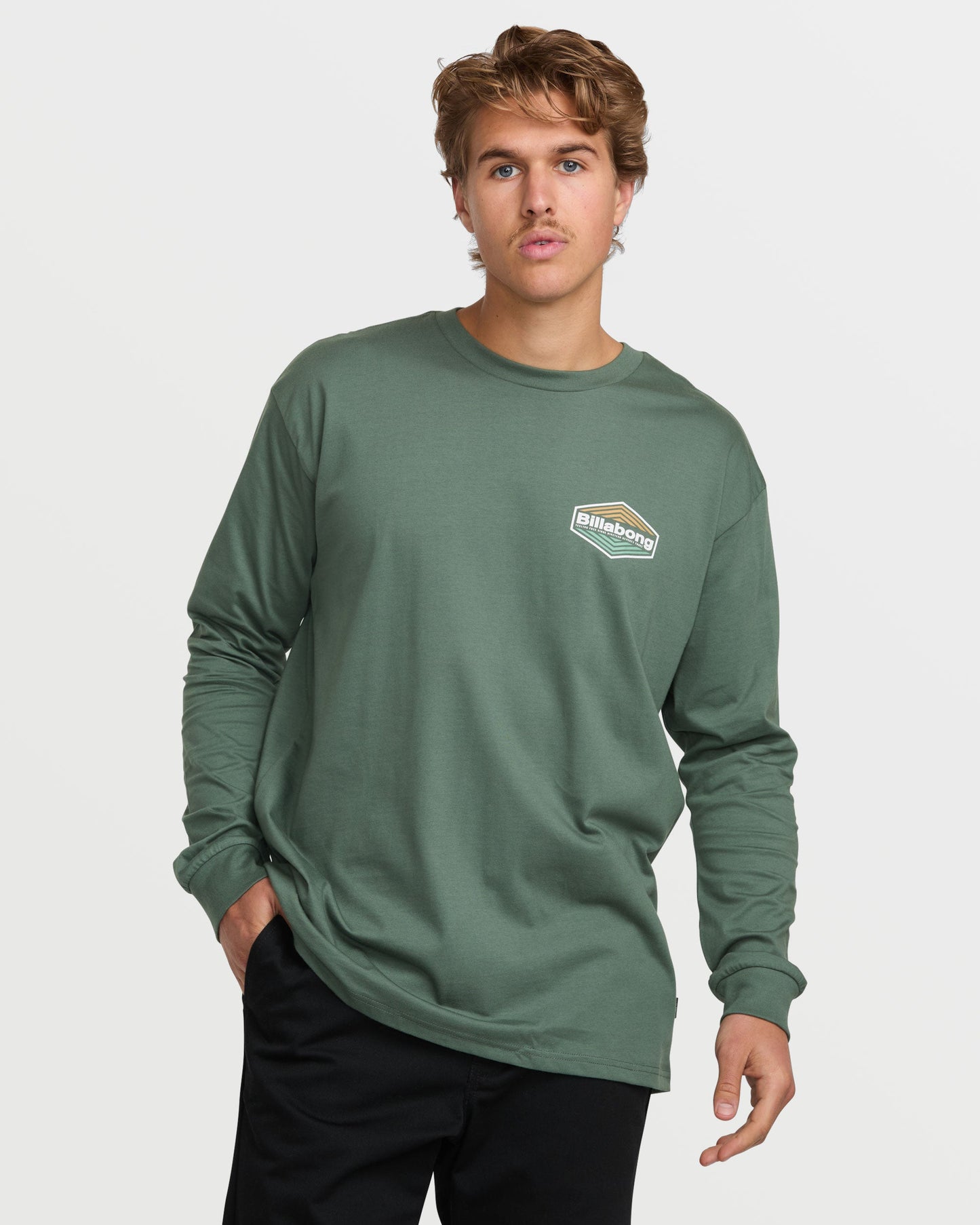 Walled Regular Long Sleeve Tee - Dark Slate