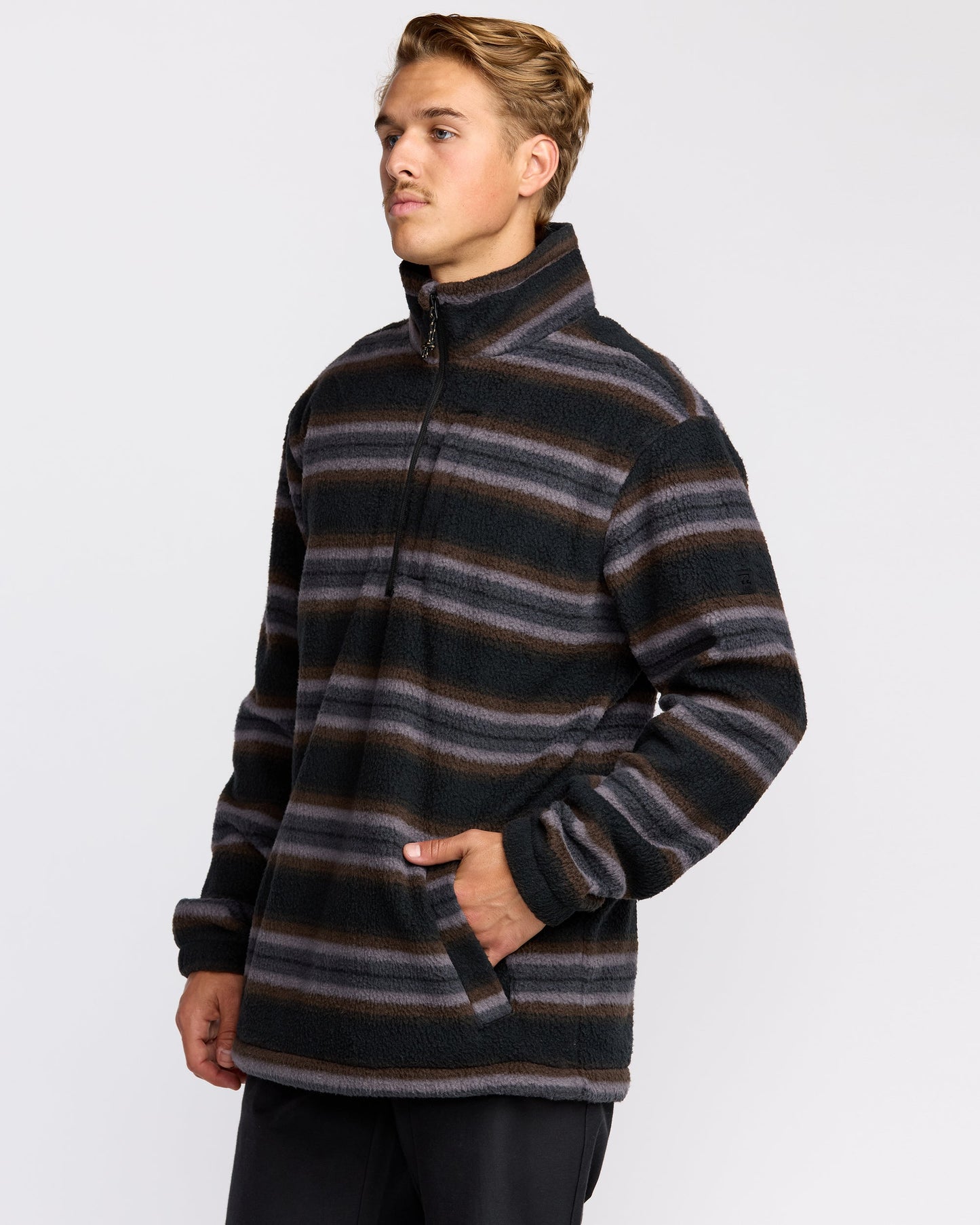 Boundary Mock Sweatshirt - Black