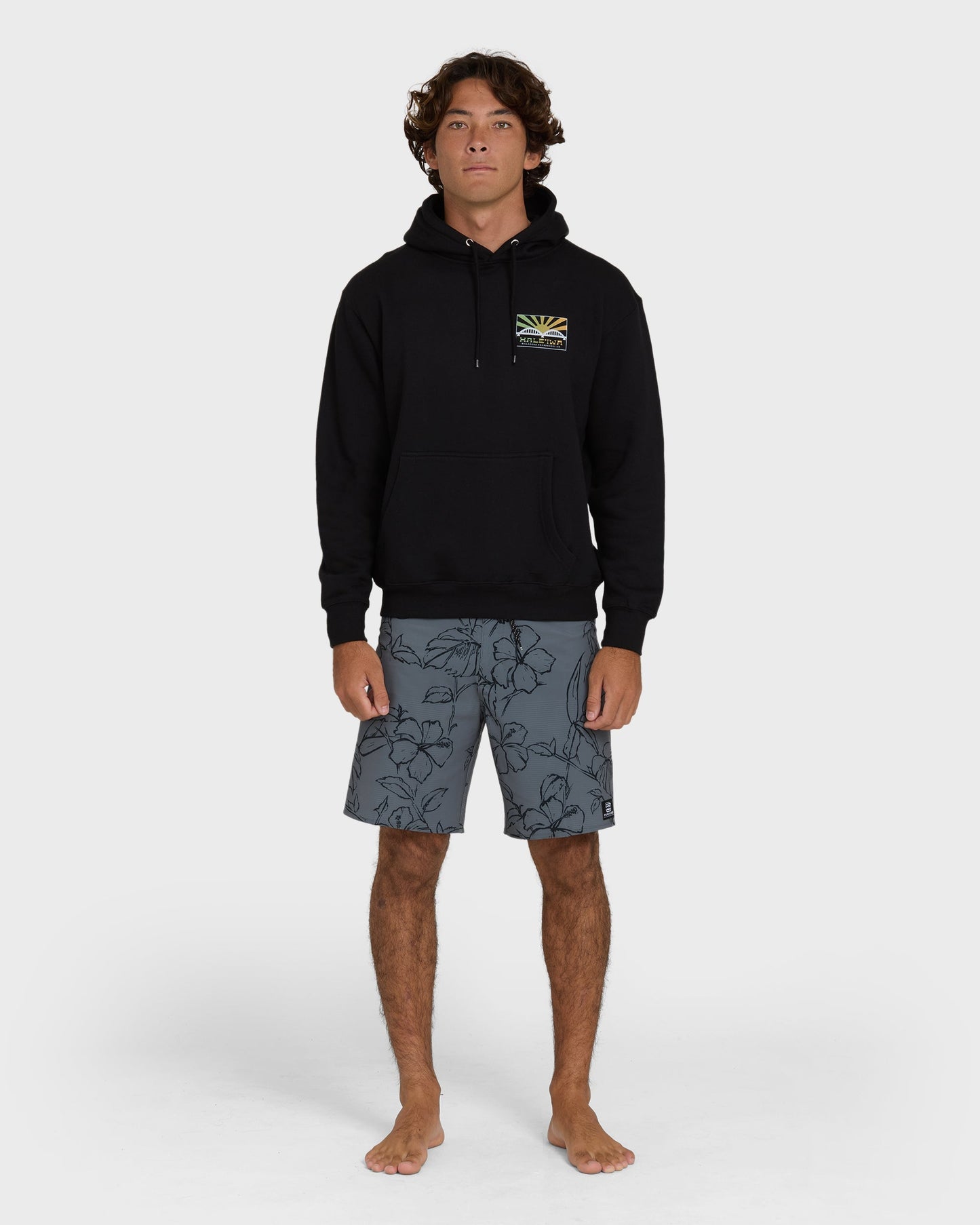 Haleiwa rising sun fleece - Black