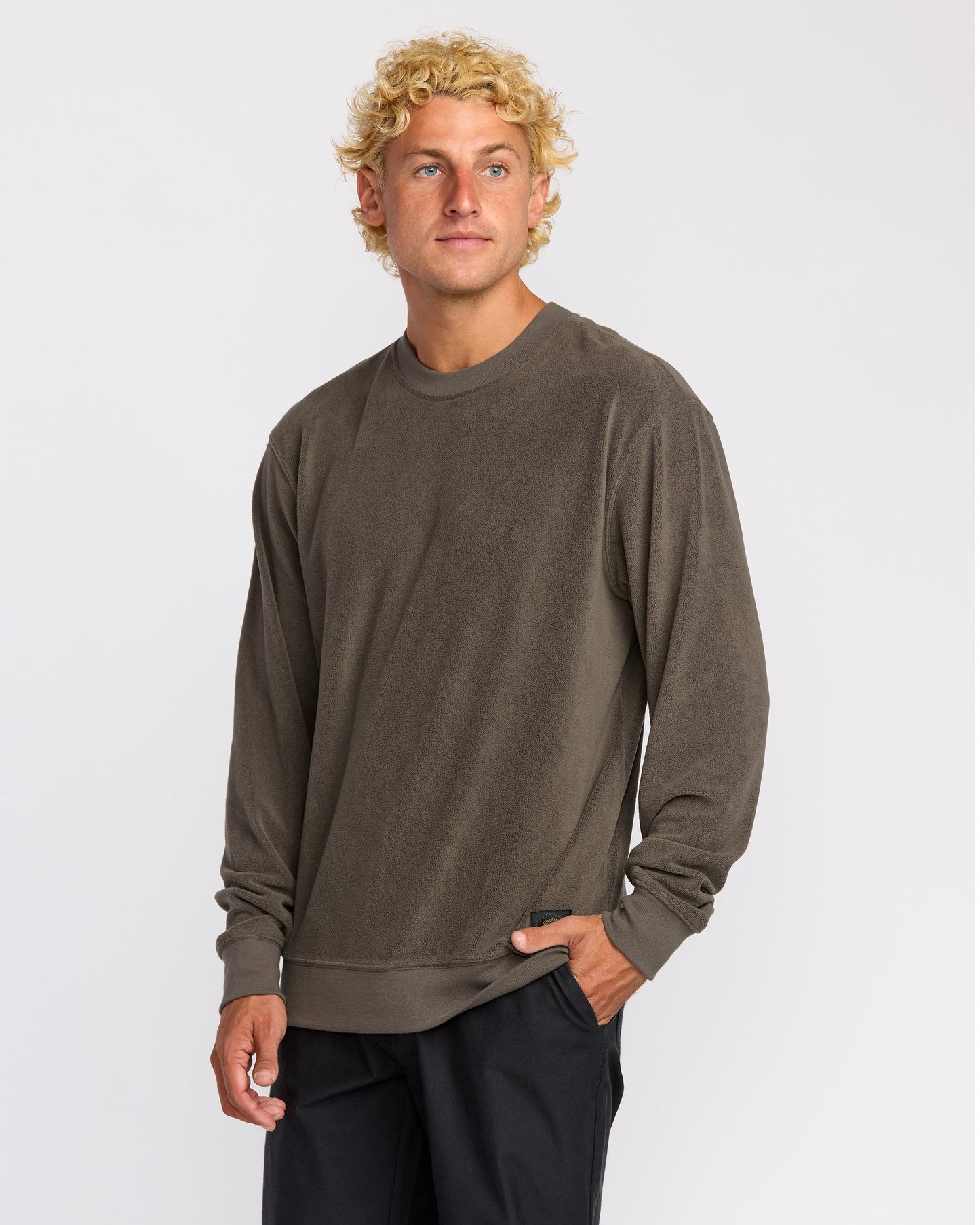 Torched Crewneck Sweatshirt - Brown