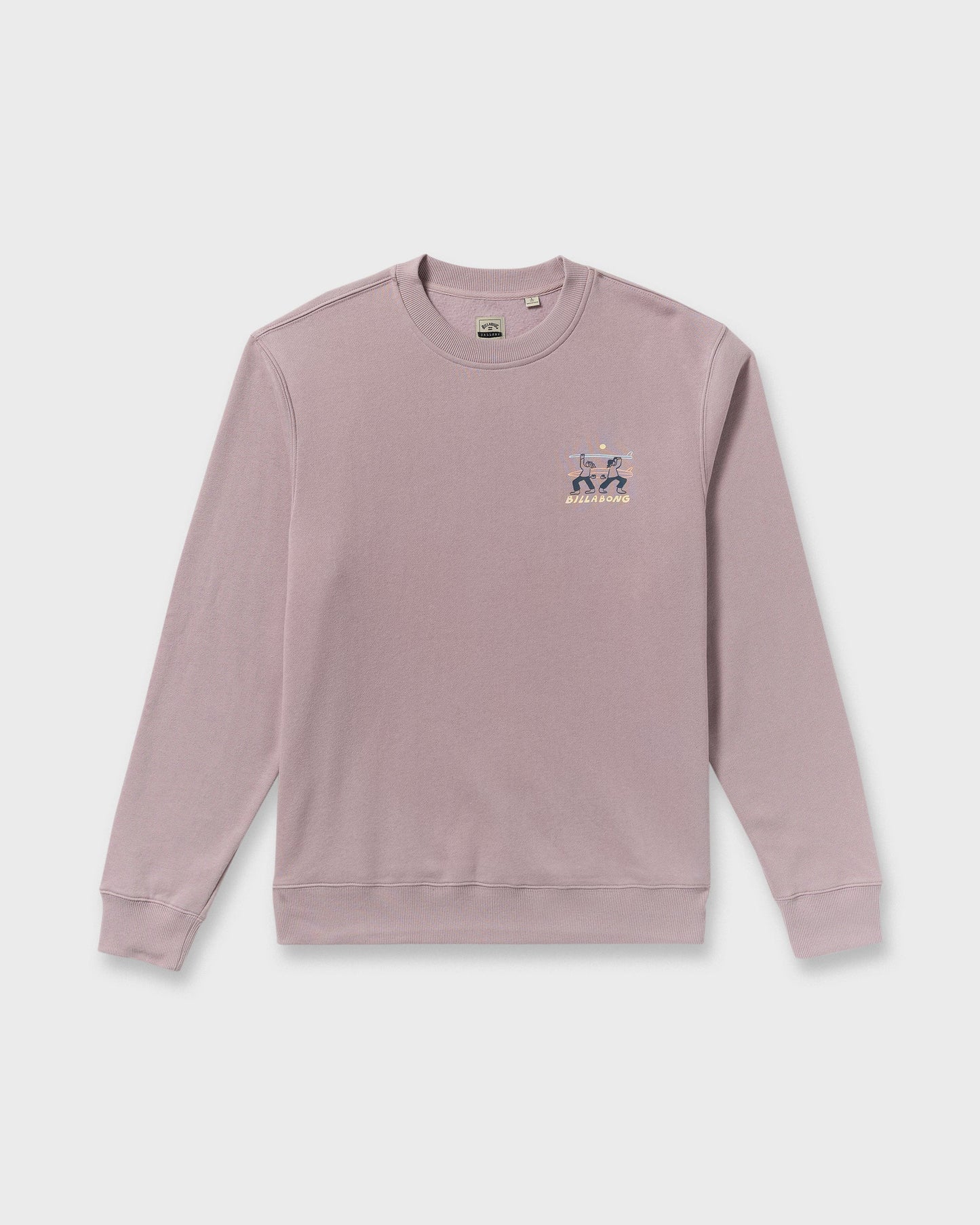 Split The Peak Crewneck Sweatshirt - Purple Ash
