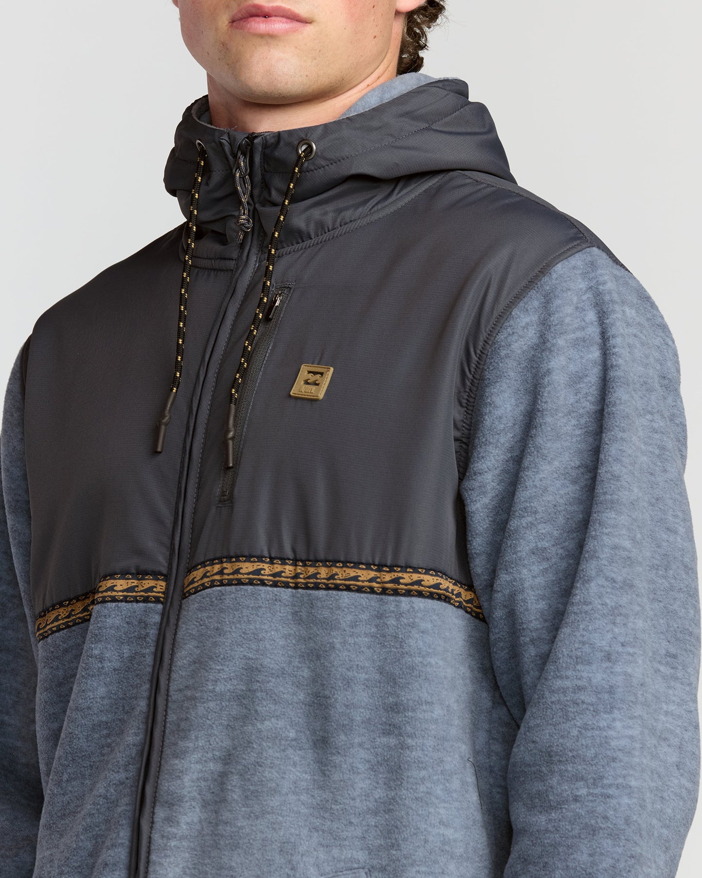 Boundary Lite Zip Sweatshirt - Steel Blue