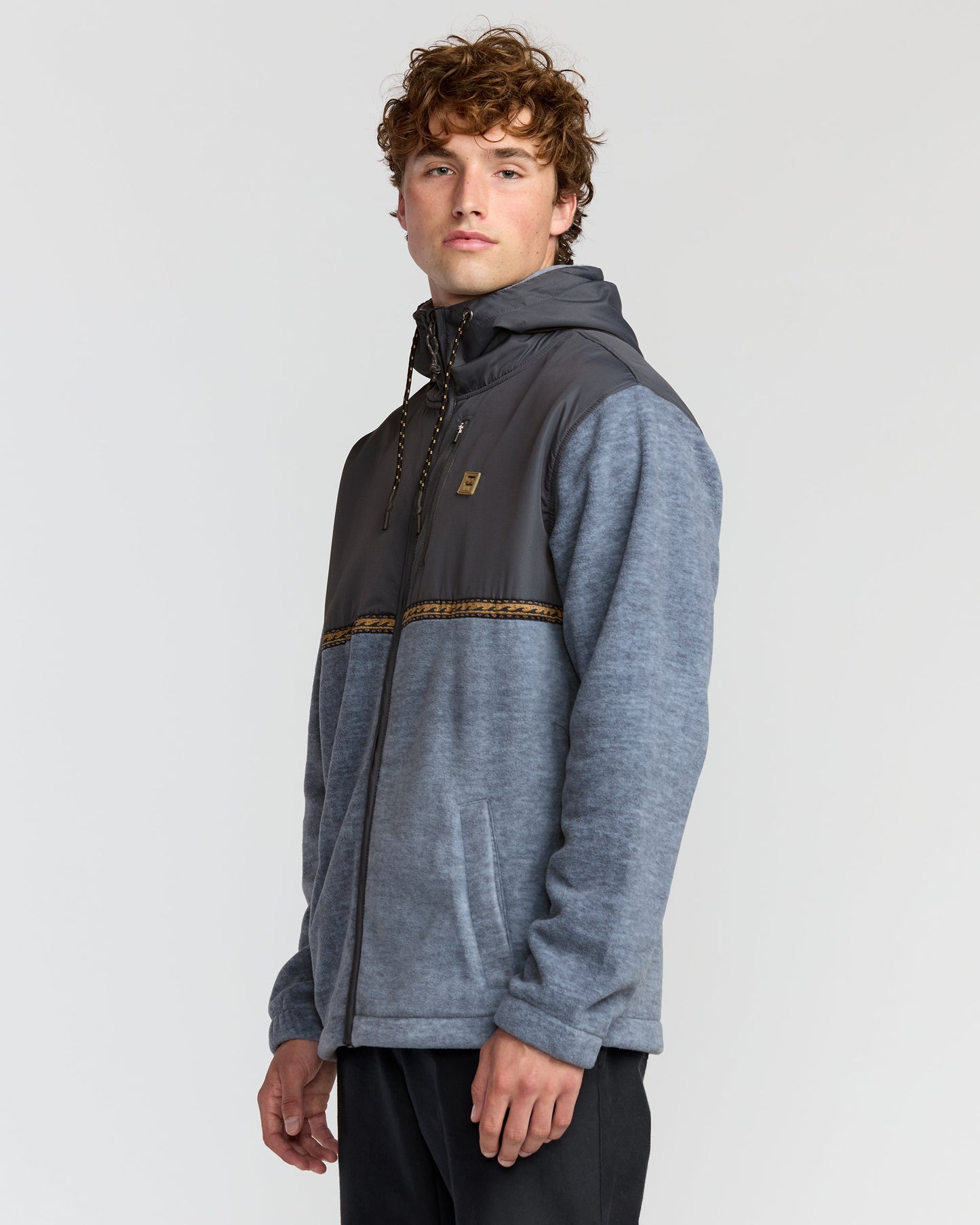 Boundary Lite Zip Sweatshirt - Steel Blue
